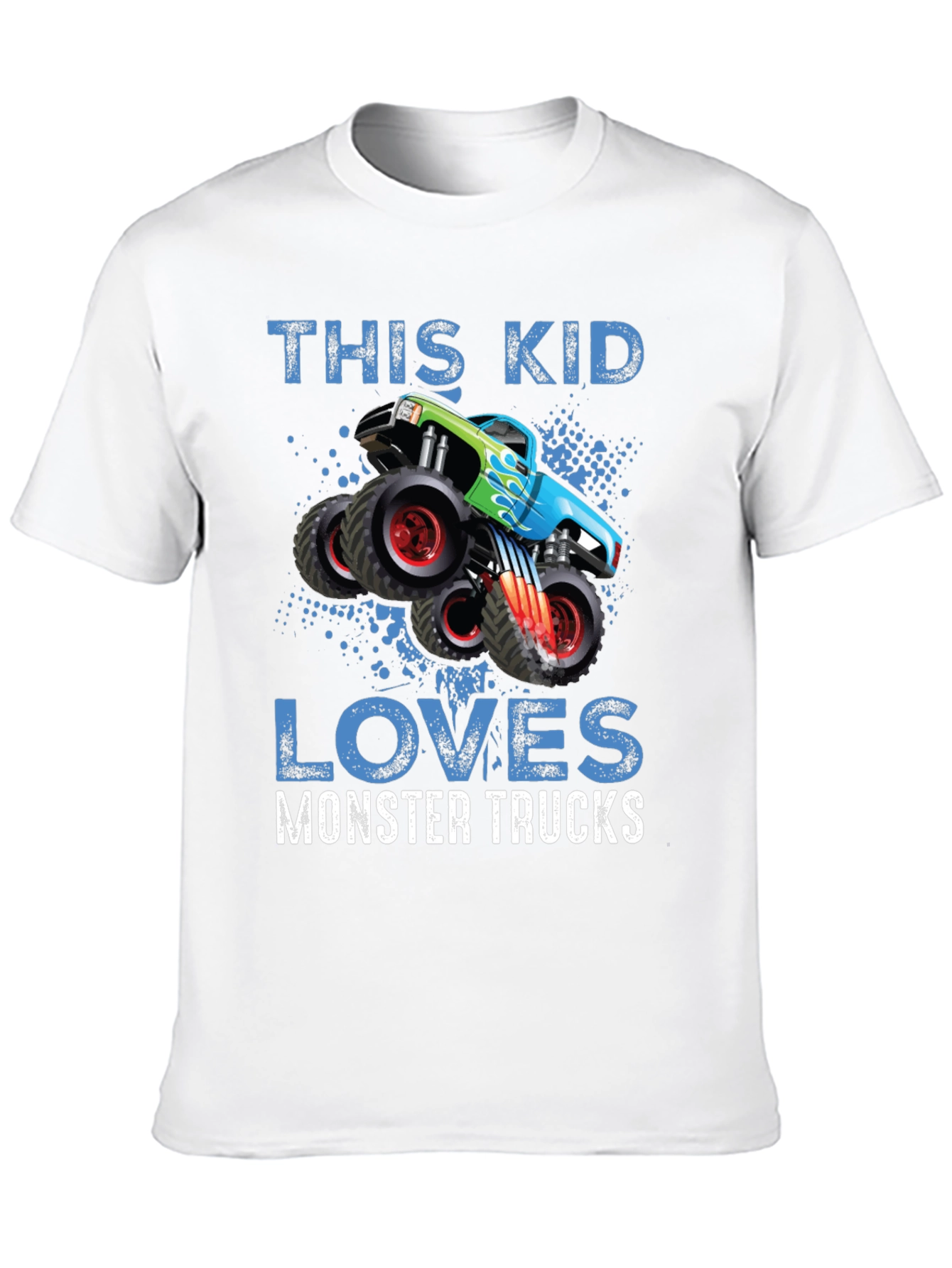 Black Monster Truck Lover T-Shirt - Kids view 10