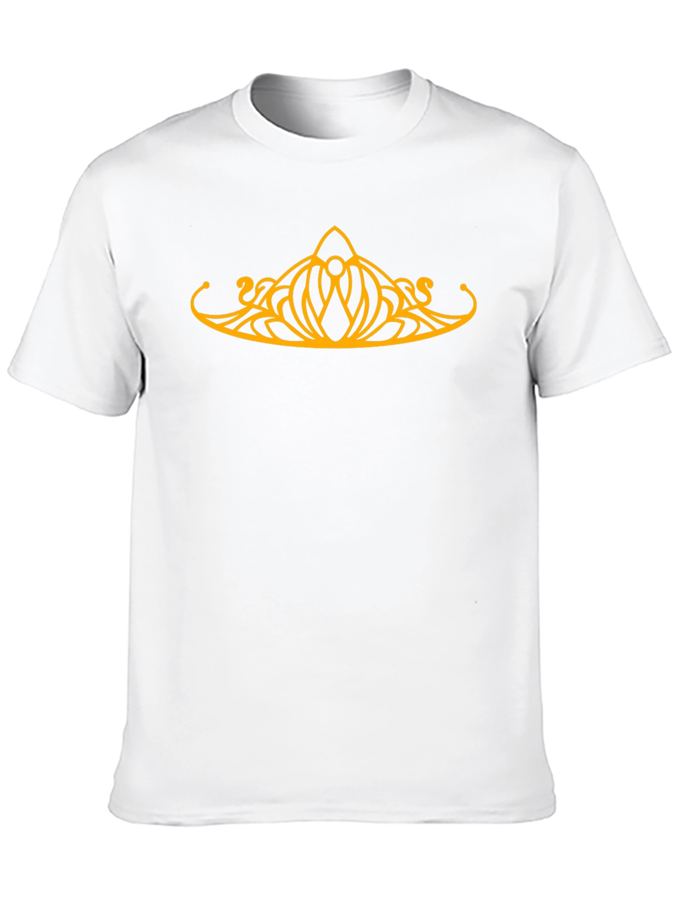 Black Elven Crown Graphic Tee - Black Cotton T-Shirt view 10