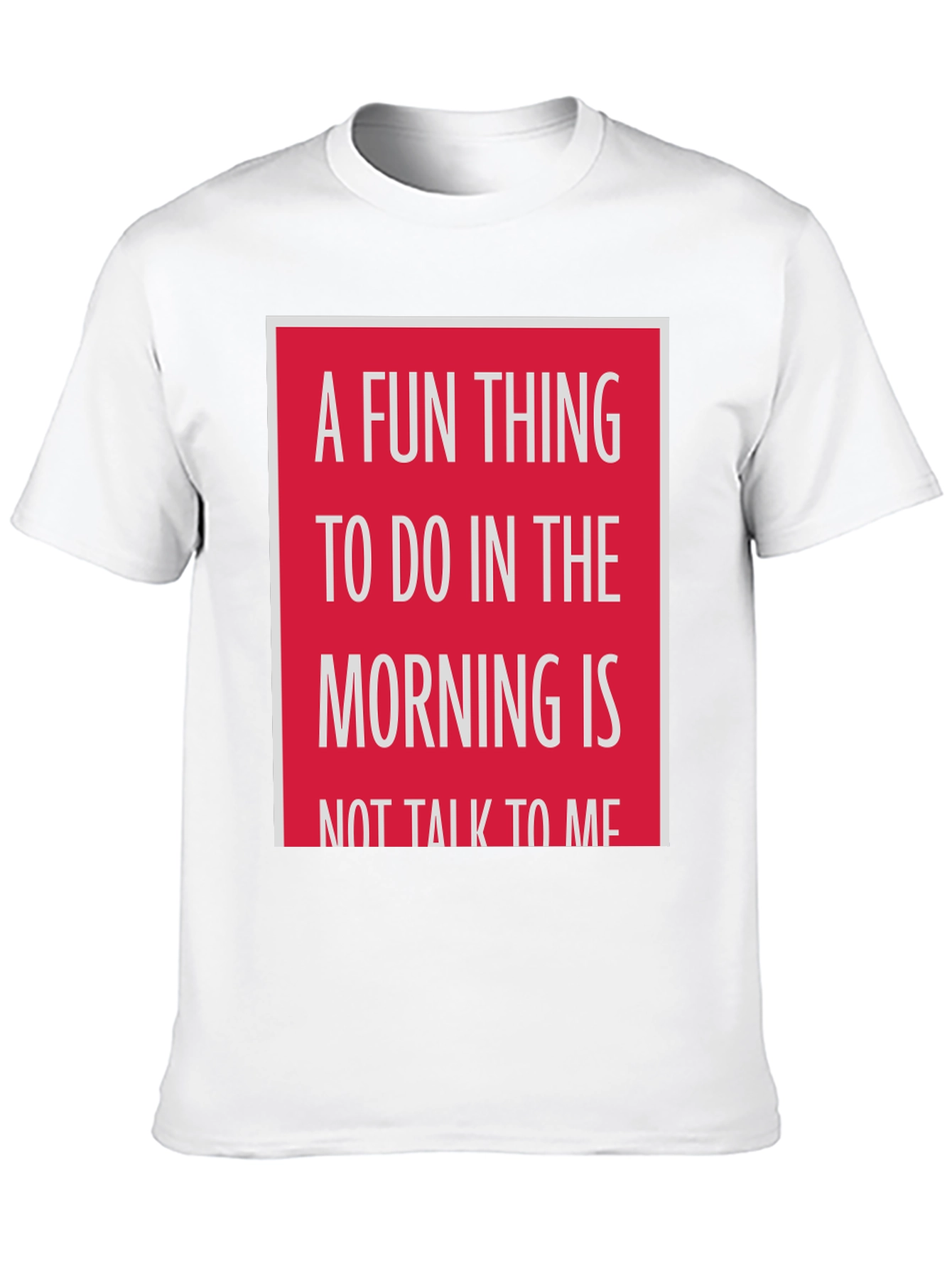 Black Funny 'Don't Talk to Me' Morning T-Shirt view 10