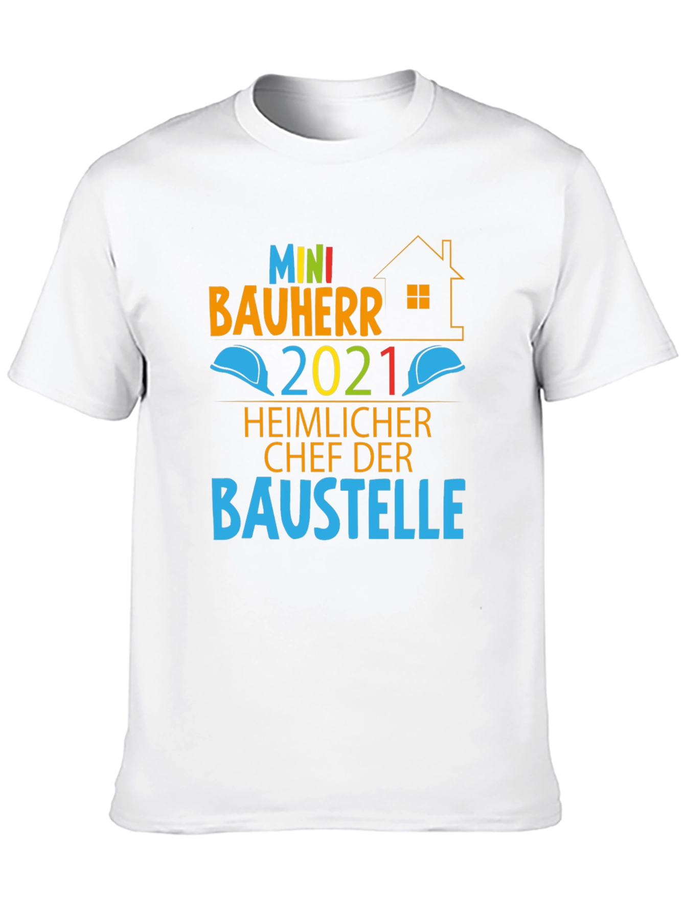 Black Mini Bauherr 2021 T-Shirt, Construction Boss Tee view 10