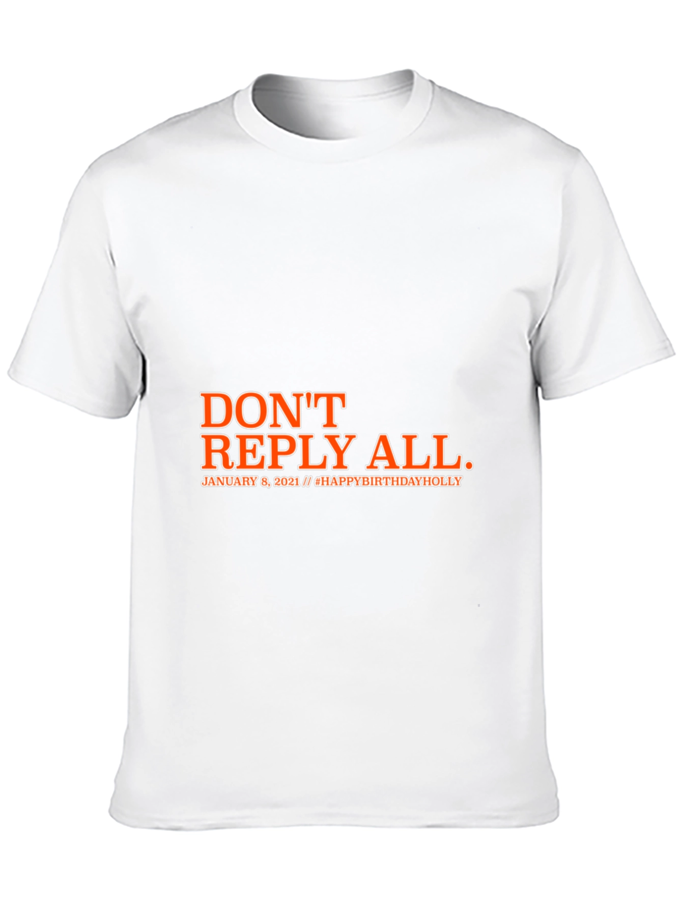 Black Don't Reply All Black Graphic T-Shirt view 10