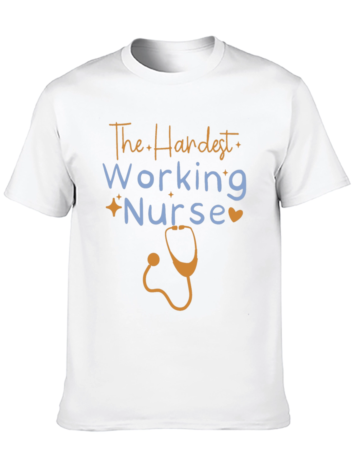 Black Hardest Working Nurse Graphic Tee view 10