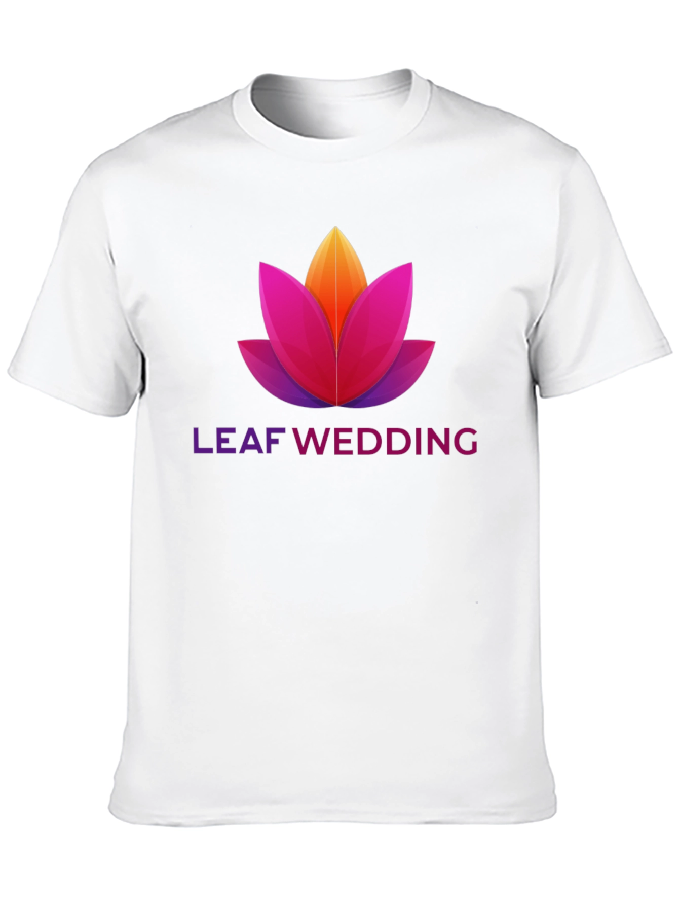 Black Leaf Wedding Graphic T-Shirt view 10