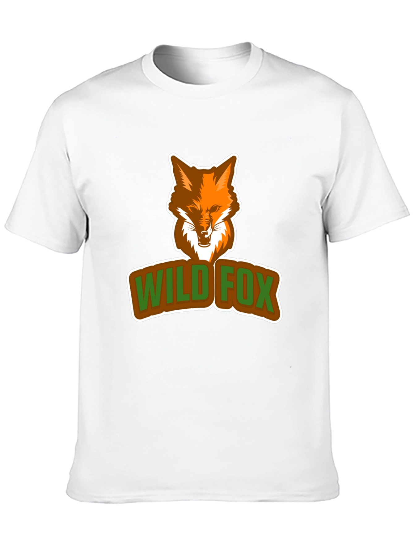 Black Wild Fox Graphic Tee - Stylish Animal Print T-Shirt view 10