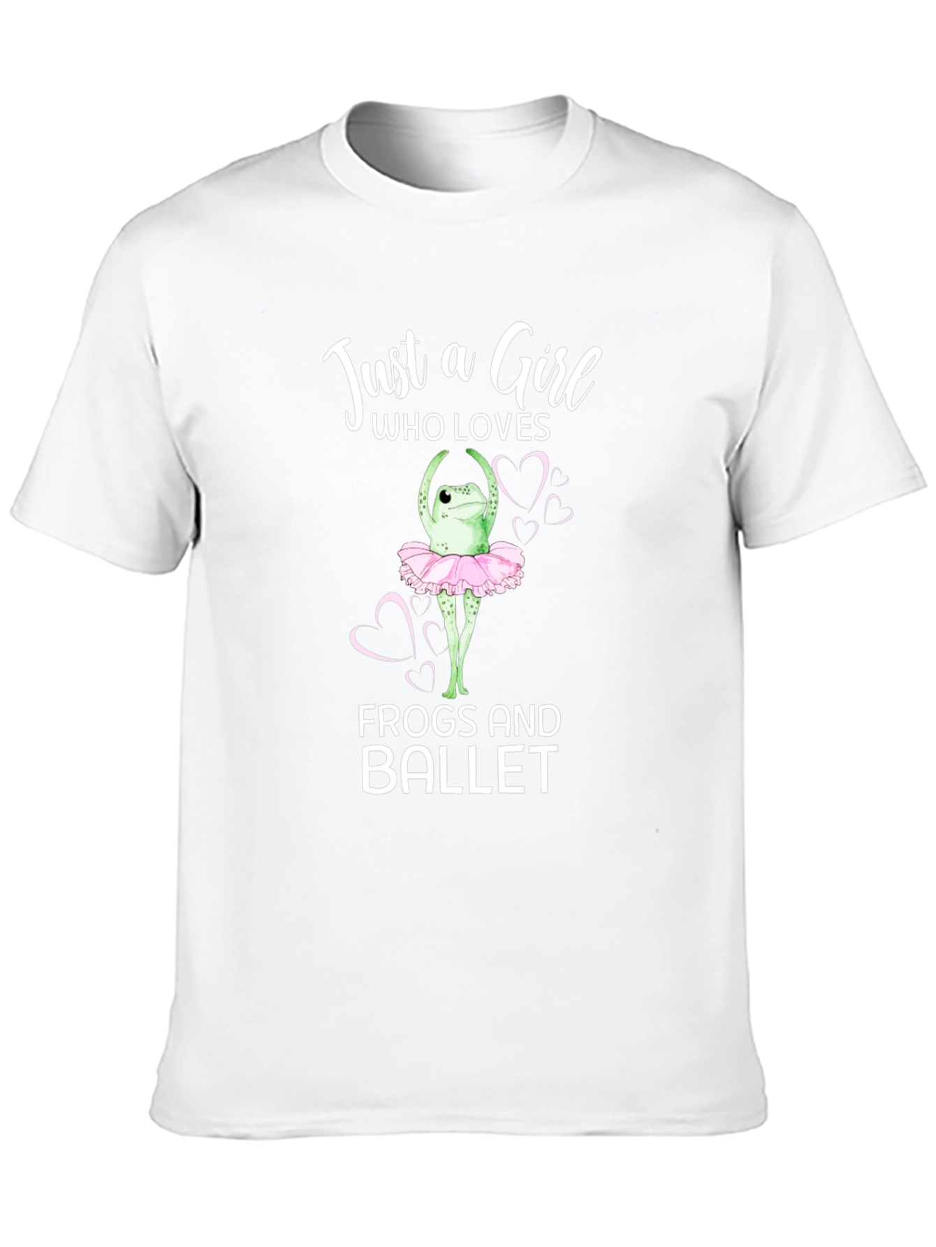 Black Just a Girl Who Loves Frogs and Ballet T-Shirt view 10