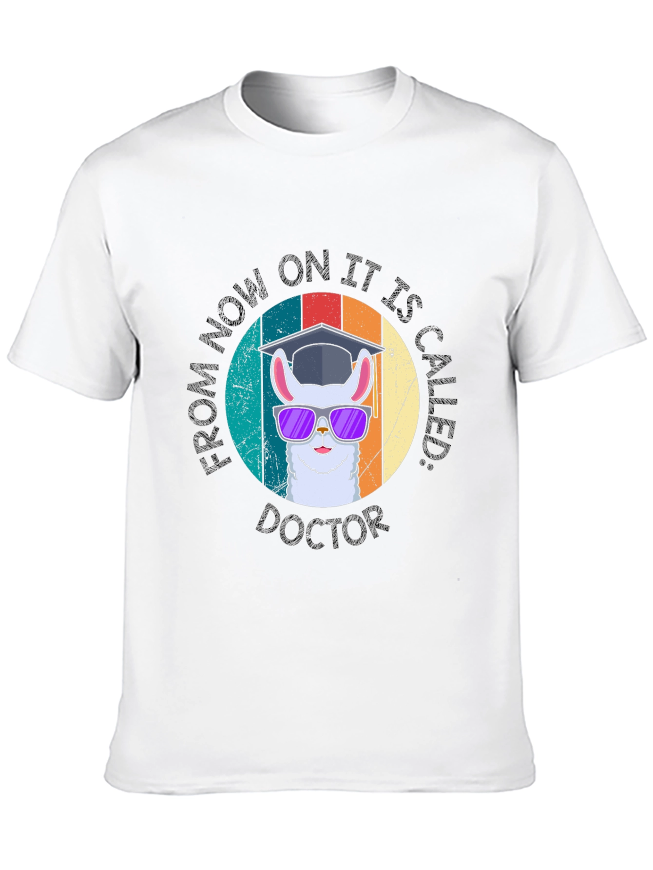 Black Llama Doctor Graduation T-Shirt view 10