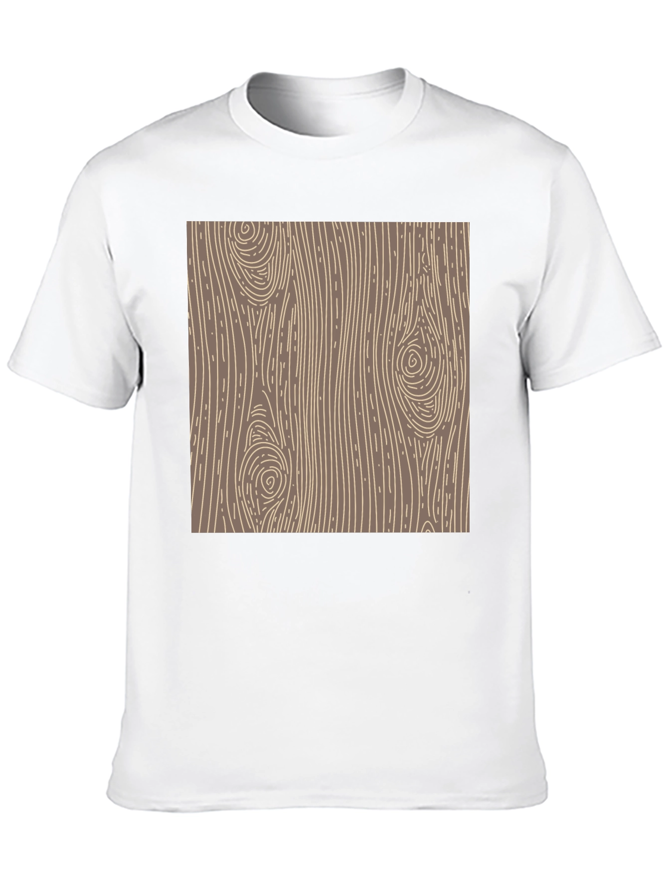 Black Wood Grain Graphic Tee - Classic Style view 10