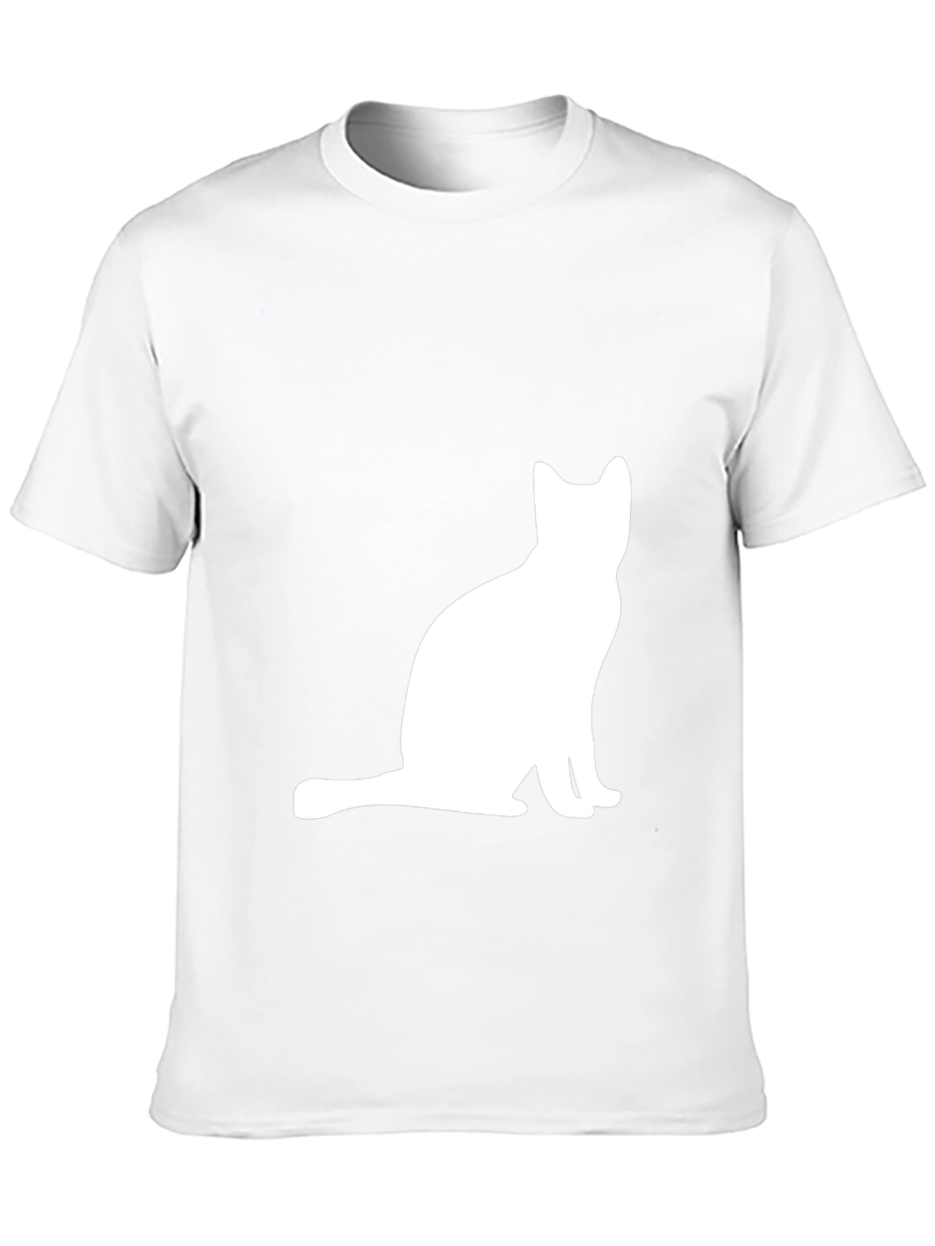 Black Cat Silhouette Graphic Tee - Black view 10