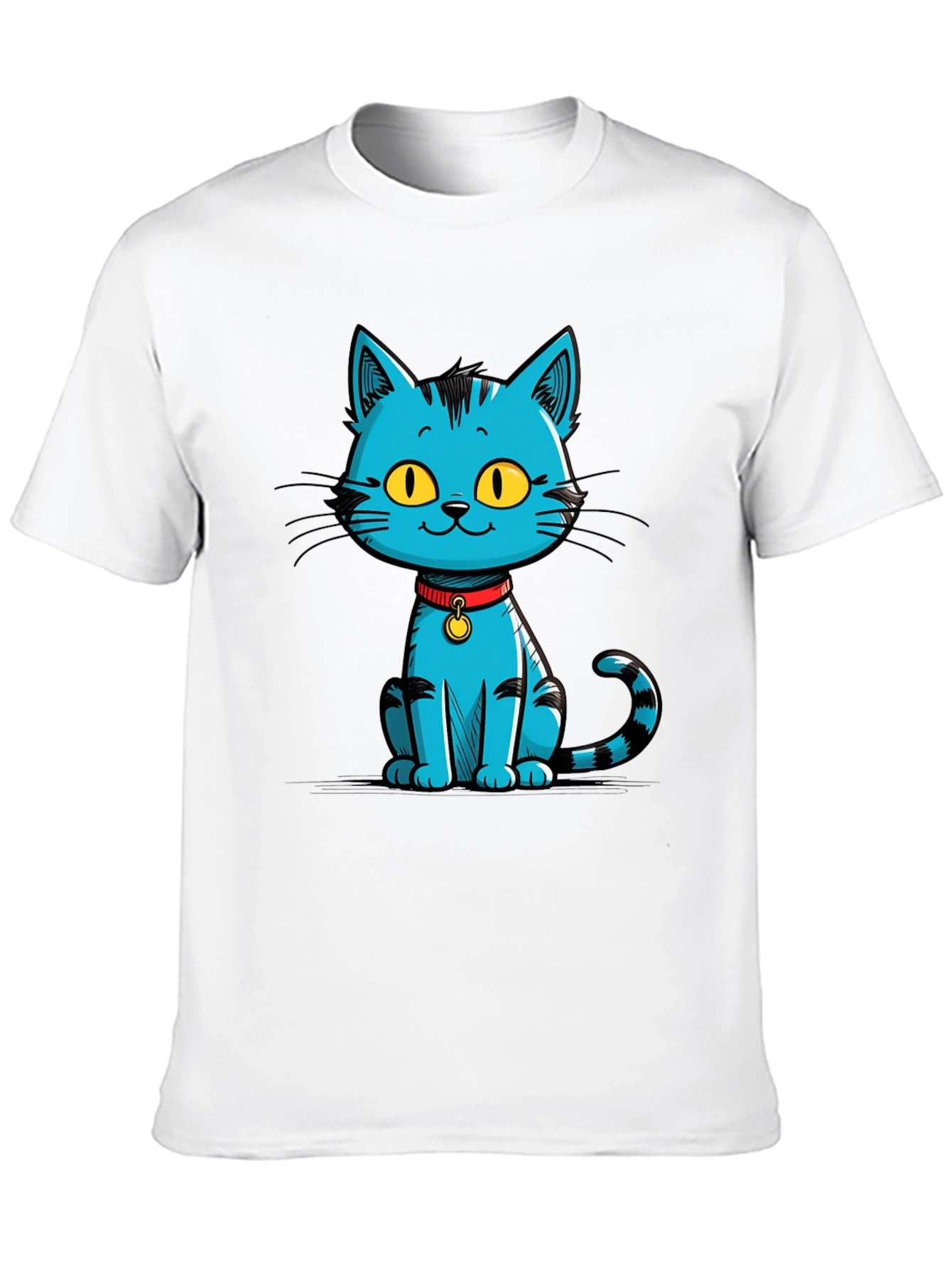 Black Cool Cat Graphic T-Shirt view 10