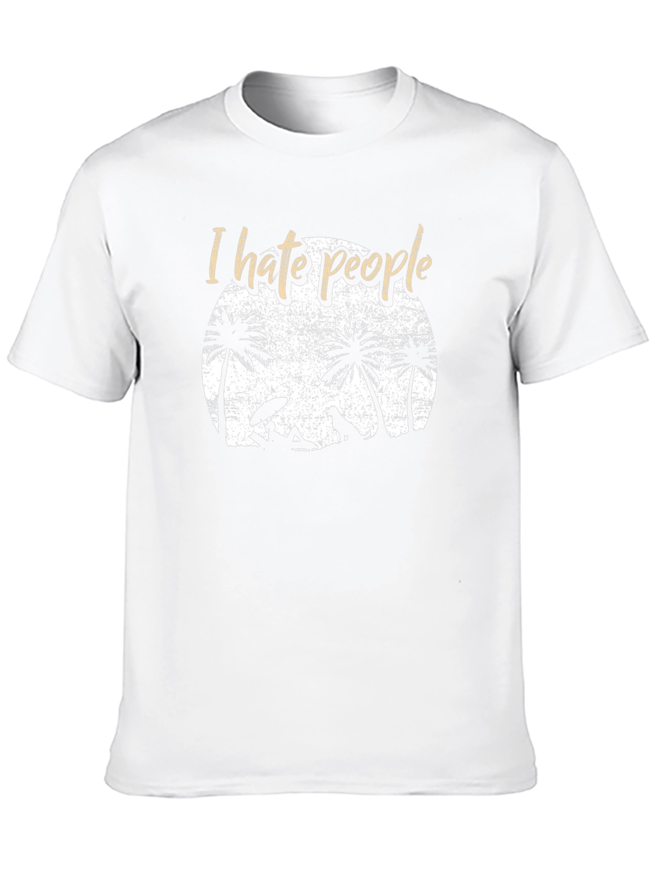 Black I Hate People Beach Graphic Tee view 10