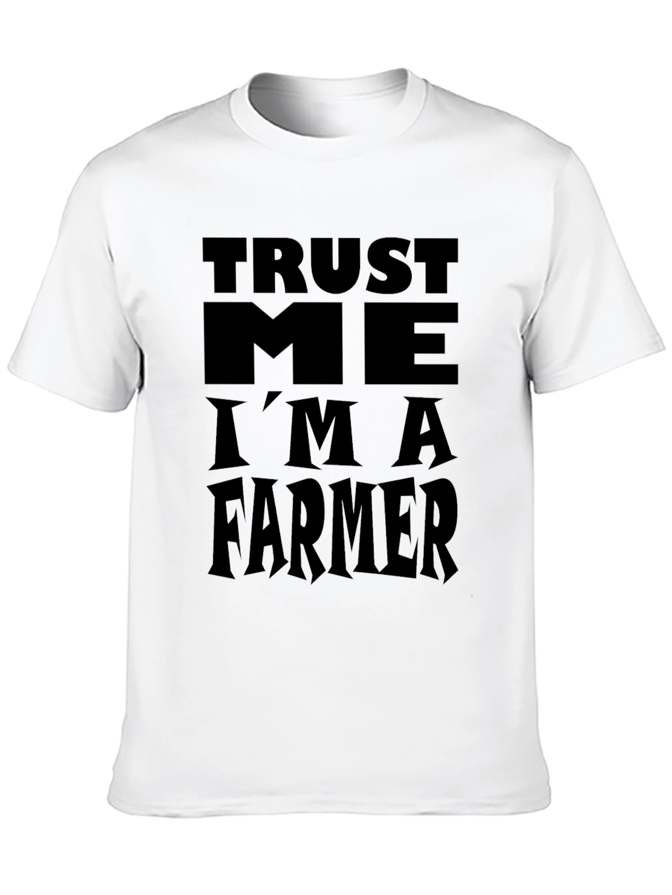 Black Trust Me I'm A Farmer Black Graphic T-Shirt view 10