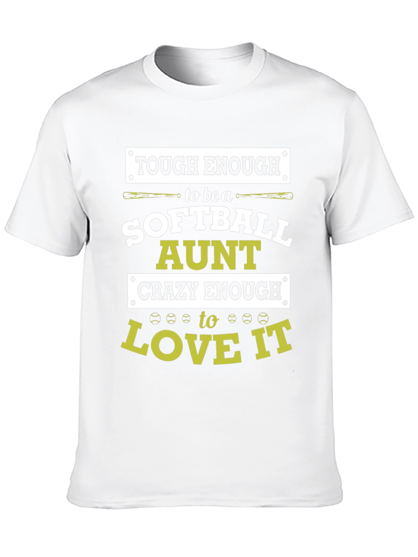 Black Softball Aunt T-Shirt: Tough & Crazy Enough to Love It view 10