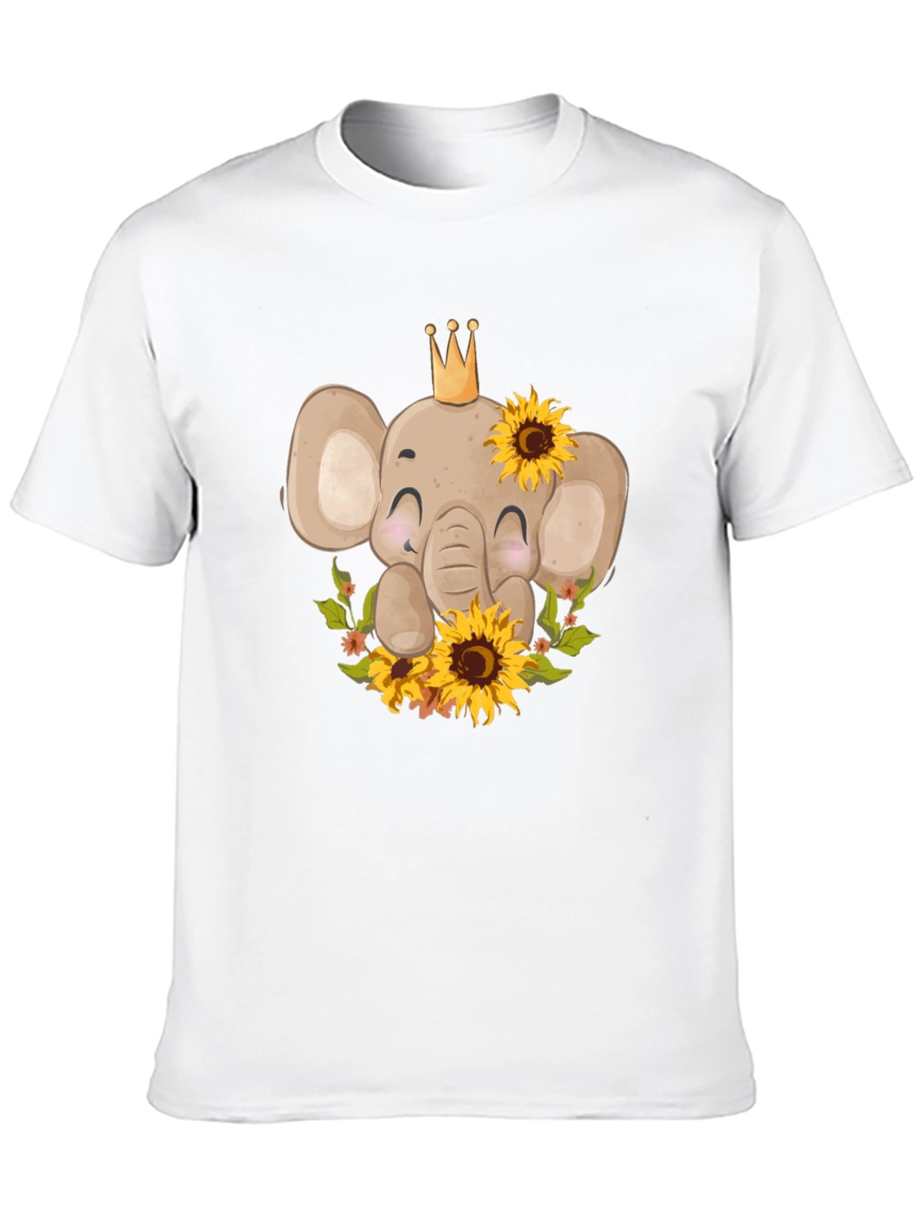 Black Elephant Sunflower Graphic Tee view 10