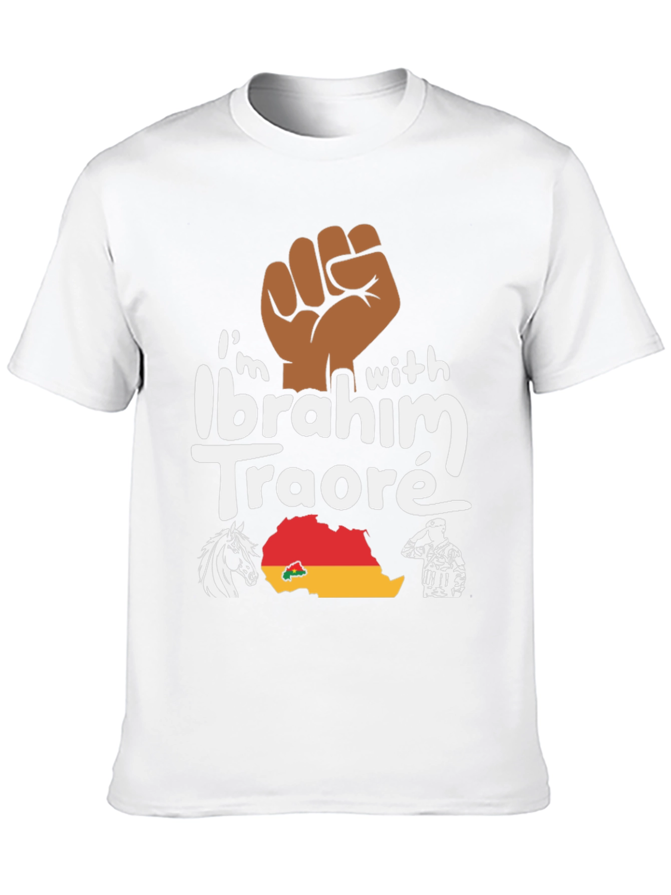 Ibrahim Traoré Supporter T-Shirt - Black Power - 10