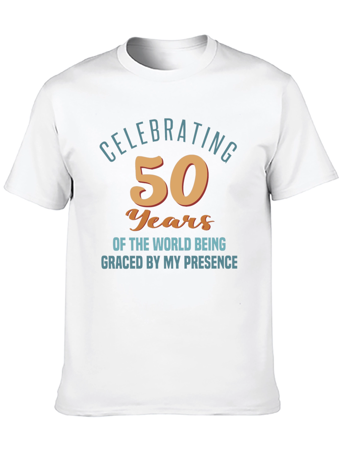 Black Celebrating 50 Years Funny Birthday T-Shirt view 10