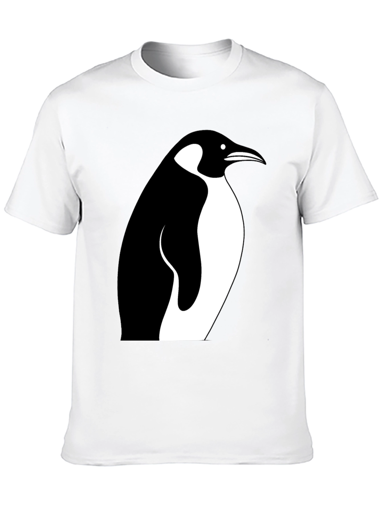 Black Penguin Graphic Tee - Stylish Black Cotton T-Shirt view 10