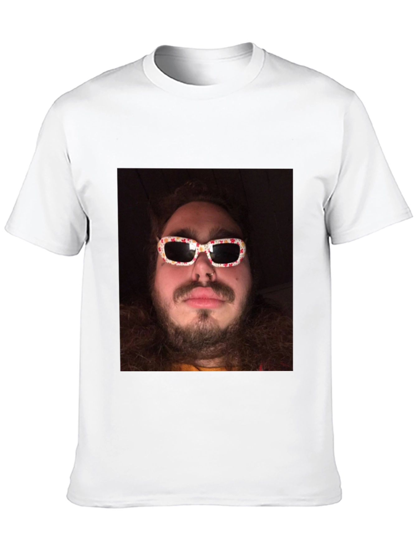 Black Novelty Graphic Tee - Man with Sunglasses view 10