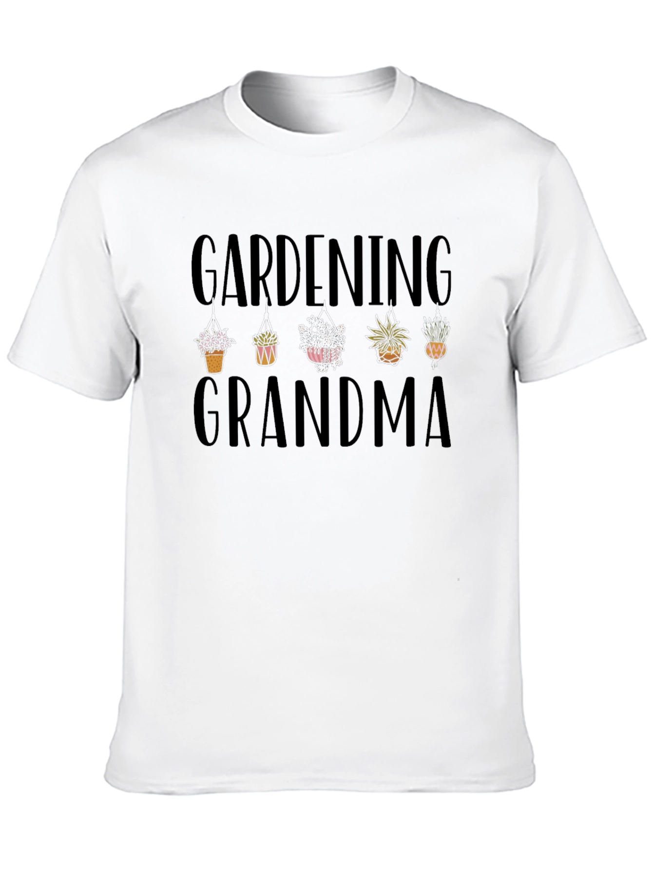 Black Gardening Grandma Graphic T-Shirt view 10
