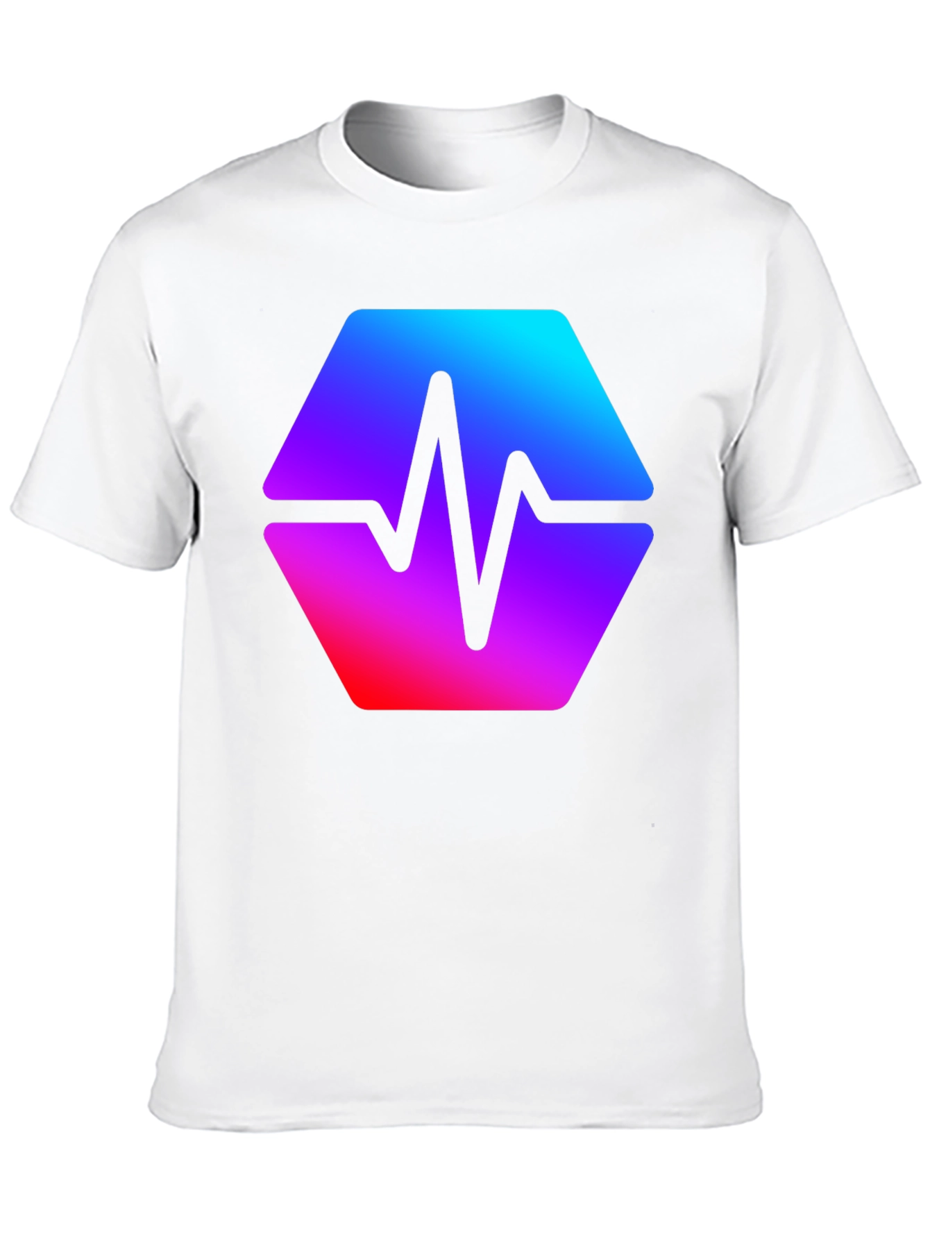 Black Hex Pulse Graphic T-Shirt - Modern Style view 10