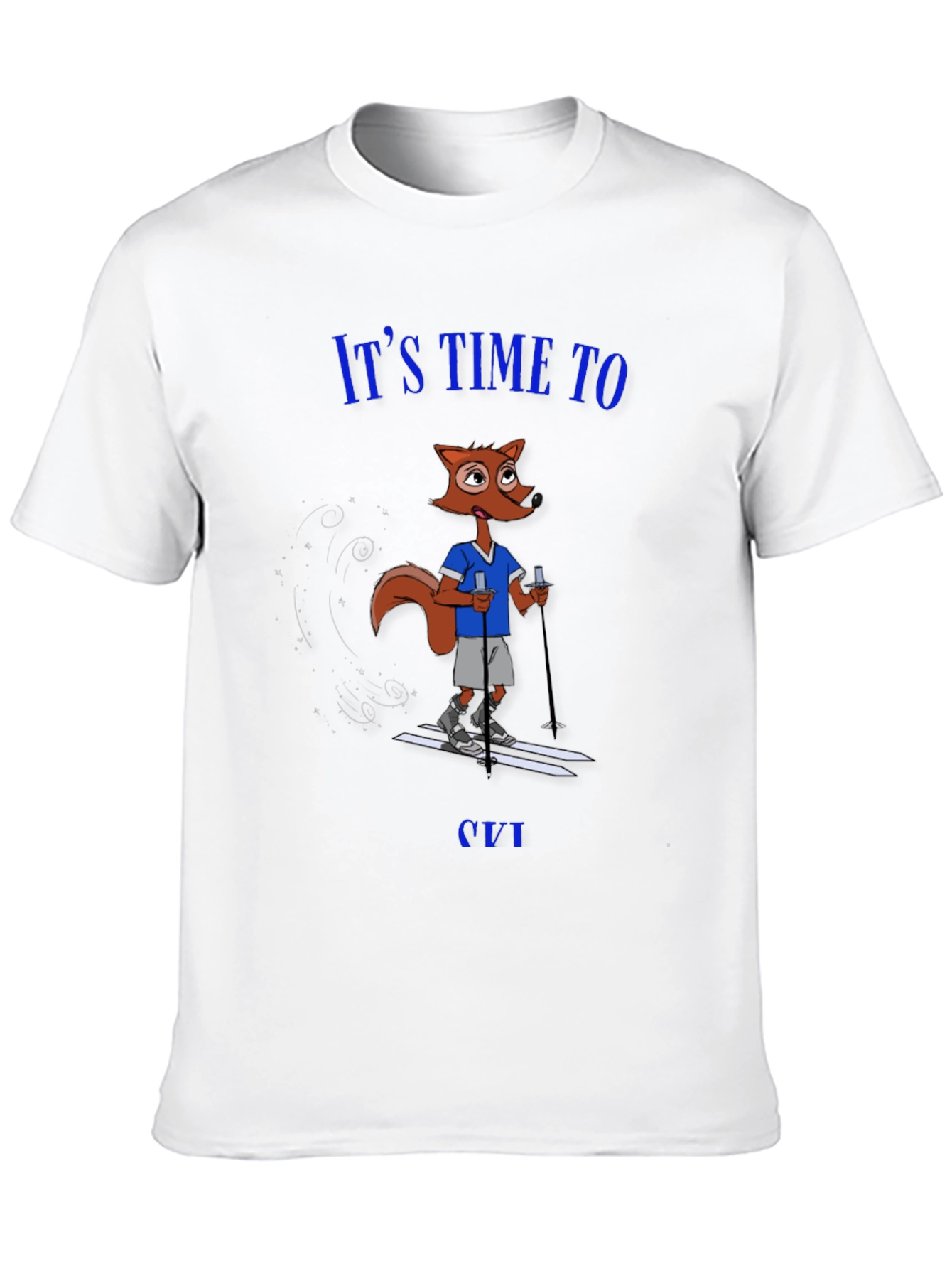 Black It's Time to Ski T-Shirt view 10