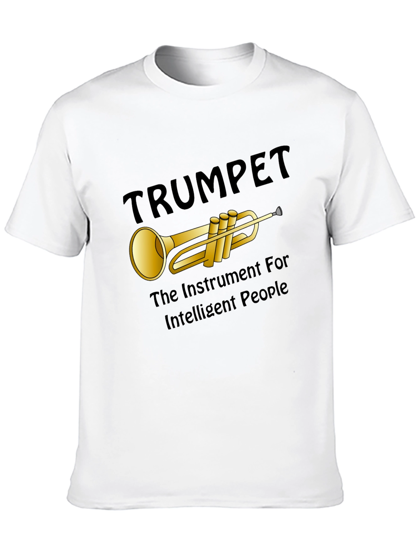 Black Trumpet Instrument Graphic T-Shirt view 10
