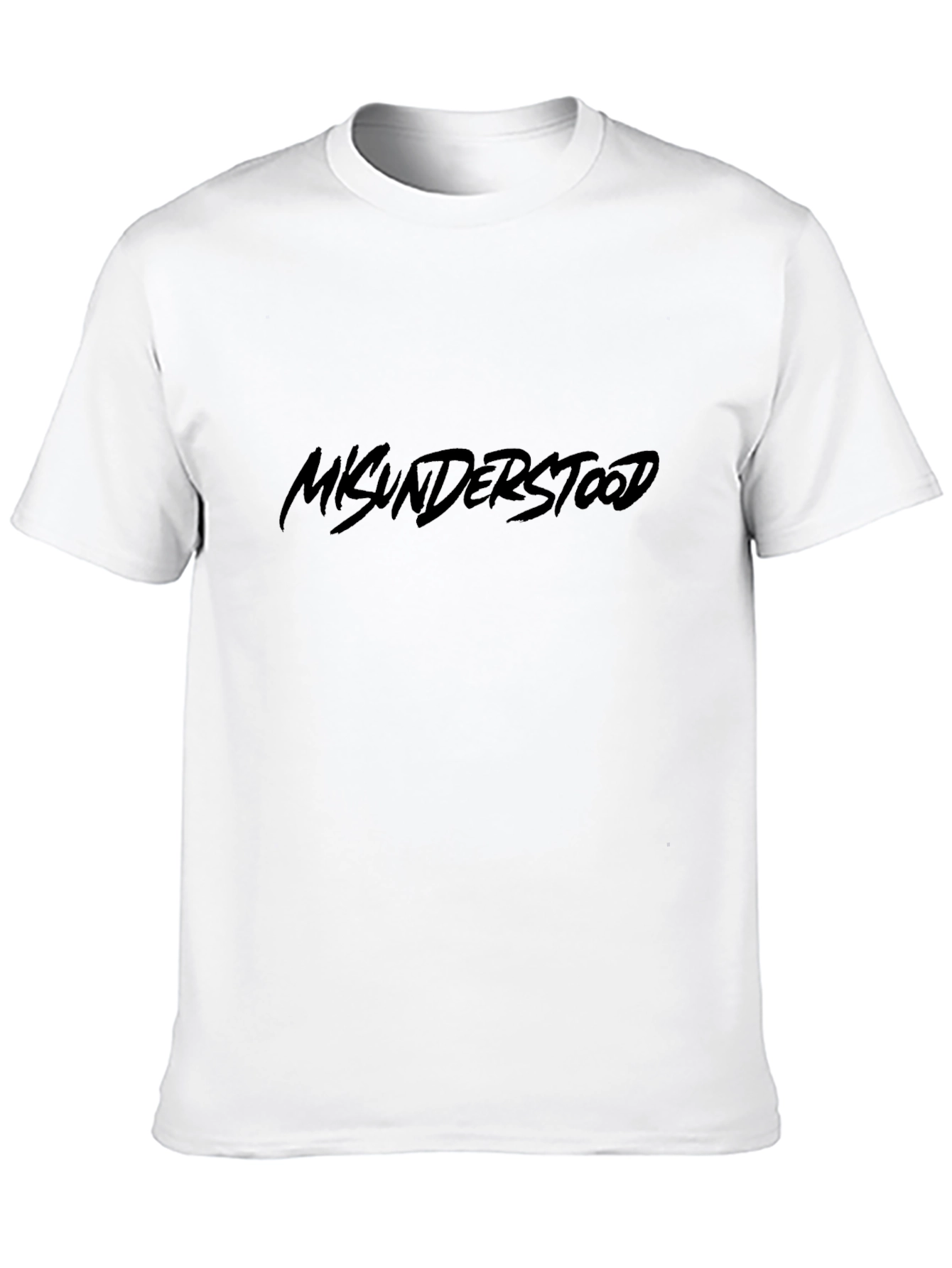 Black Misunderstood Graphic Tee - Black view 10