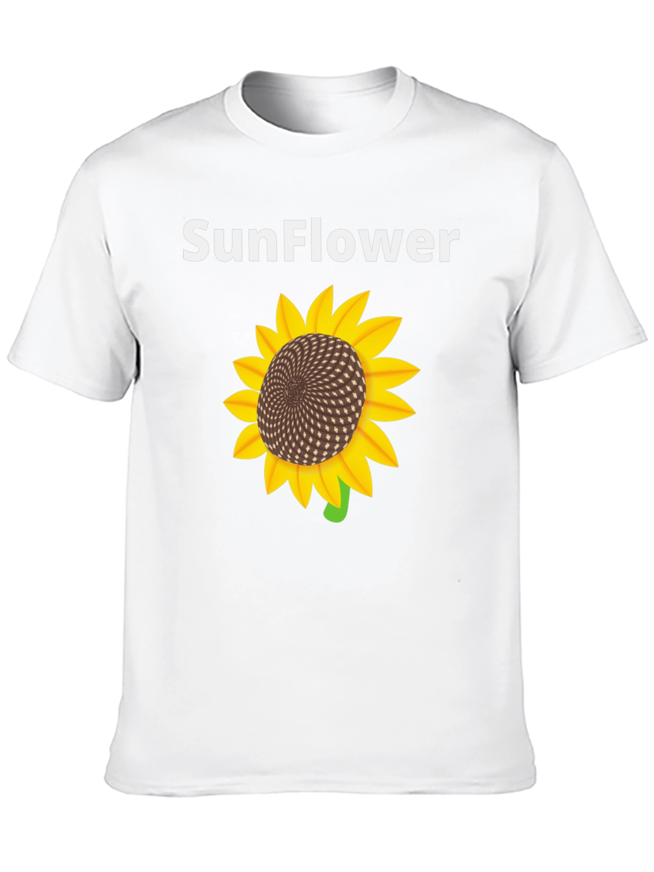 Sunflower Graphic Print Black T-Shirt - 10