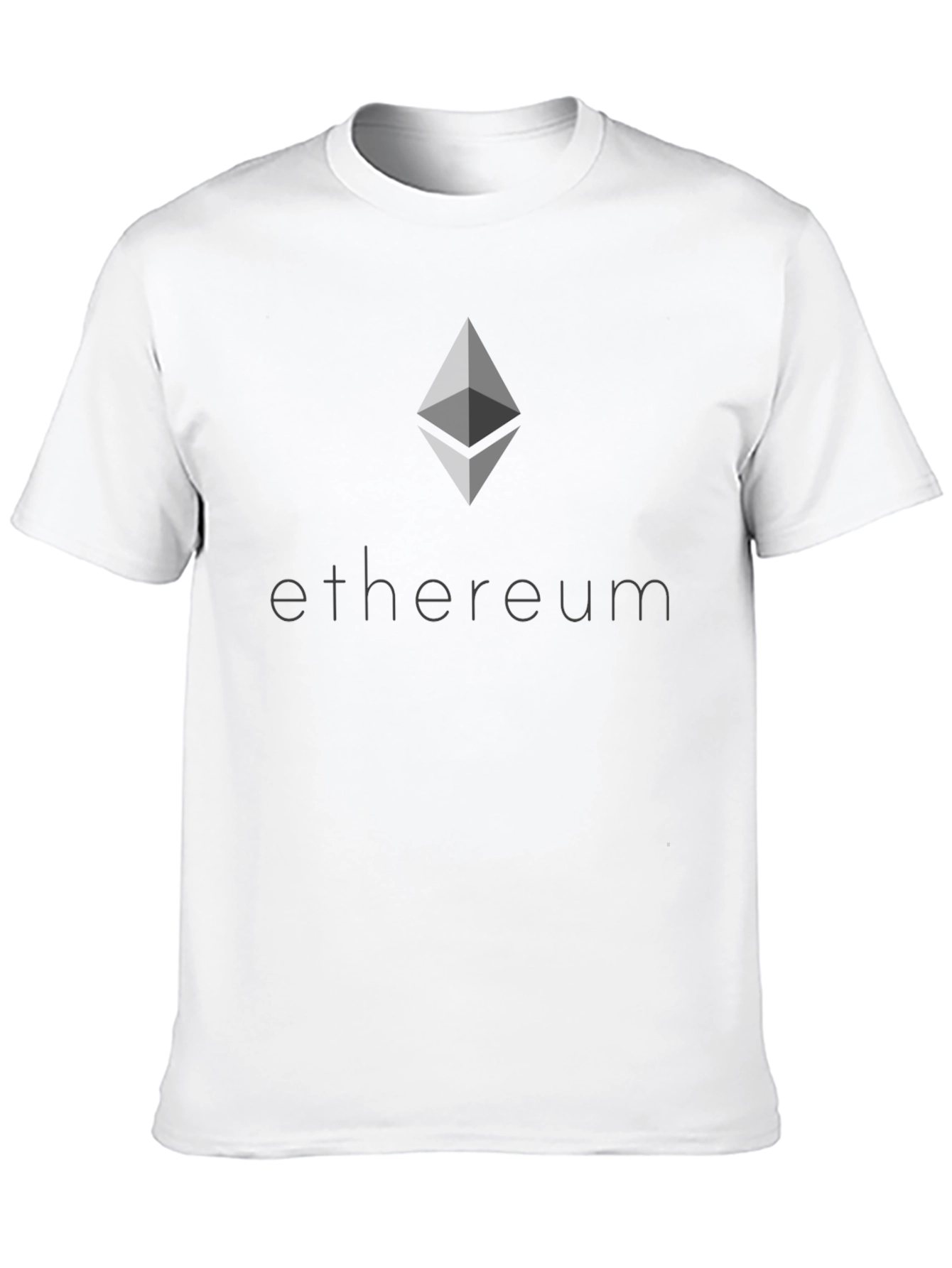 Black Ethereum Crypto Black T-Shirt - Modern Tech Tee view 10