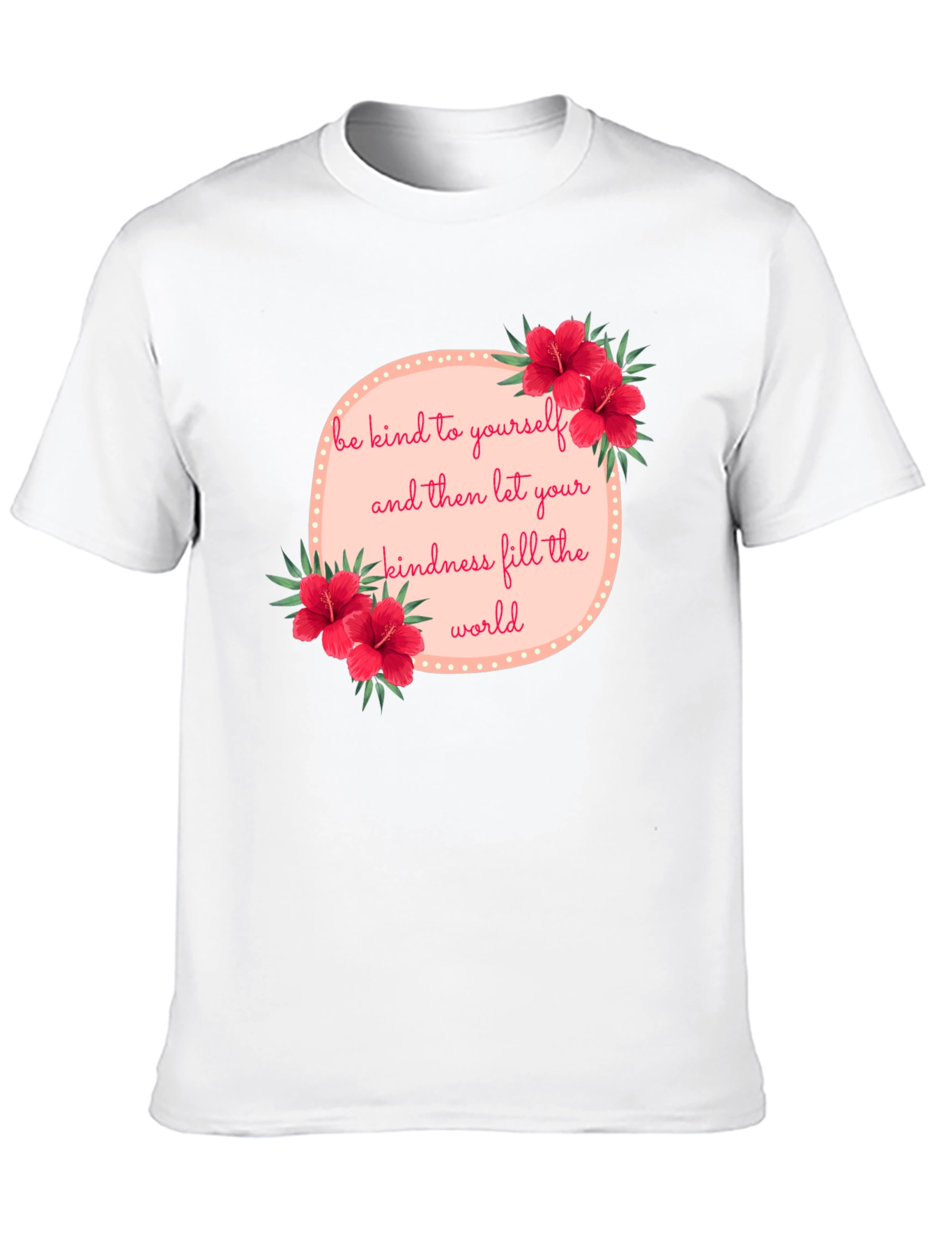 Black Kindness Floral Graphic Tee - Black view 10