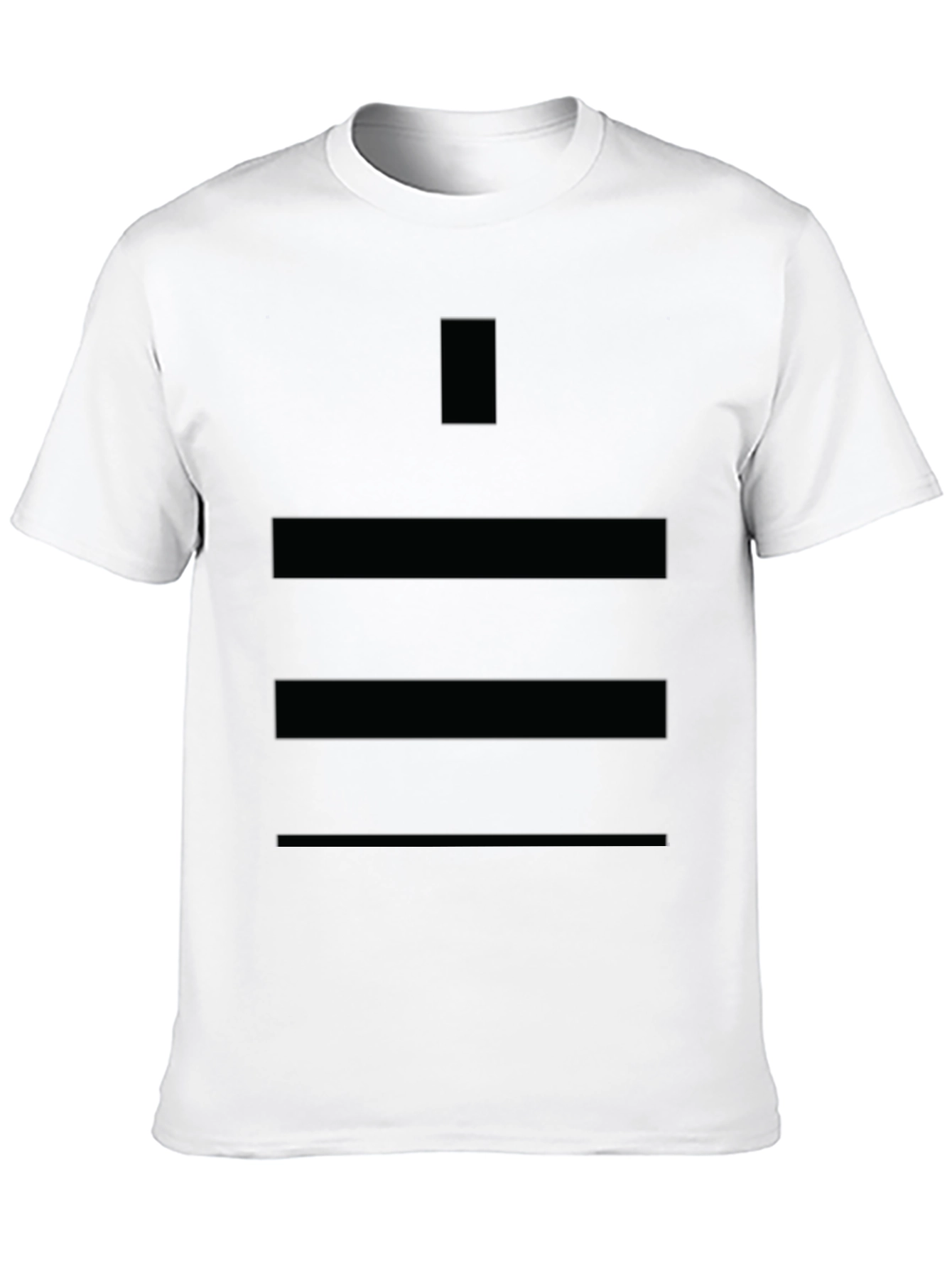 Black Stylish Men's Black T-Shirt with Geometric Design view 10