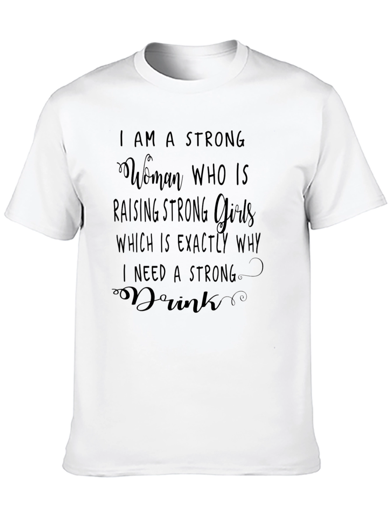 Black Strong Woman Graphic T-Shirt view 10