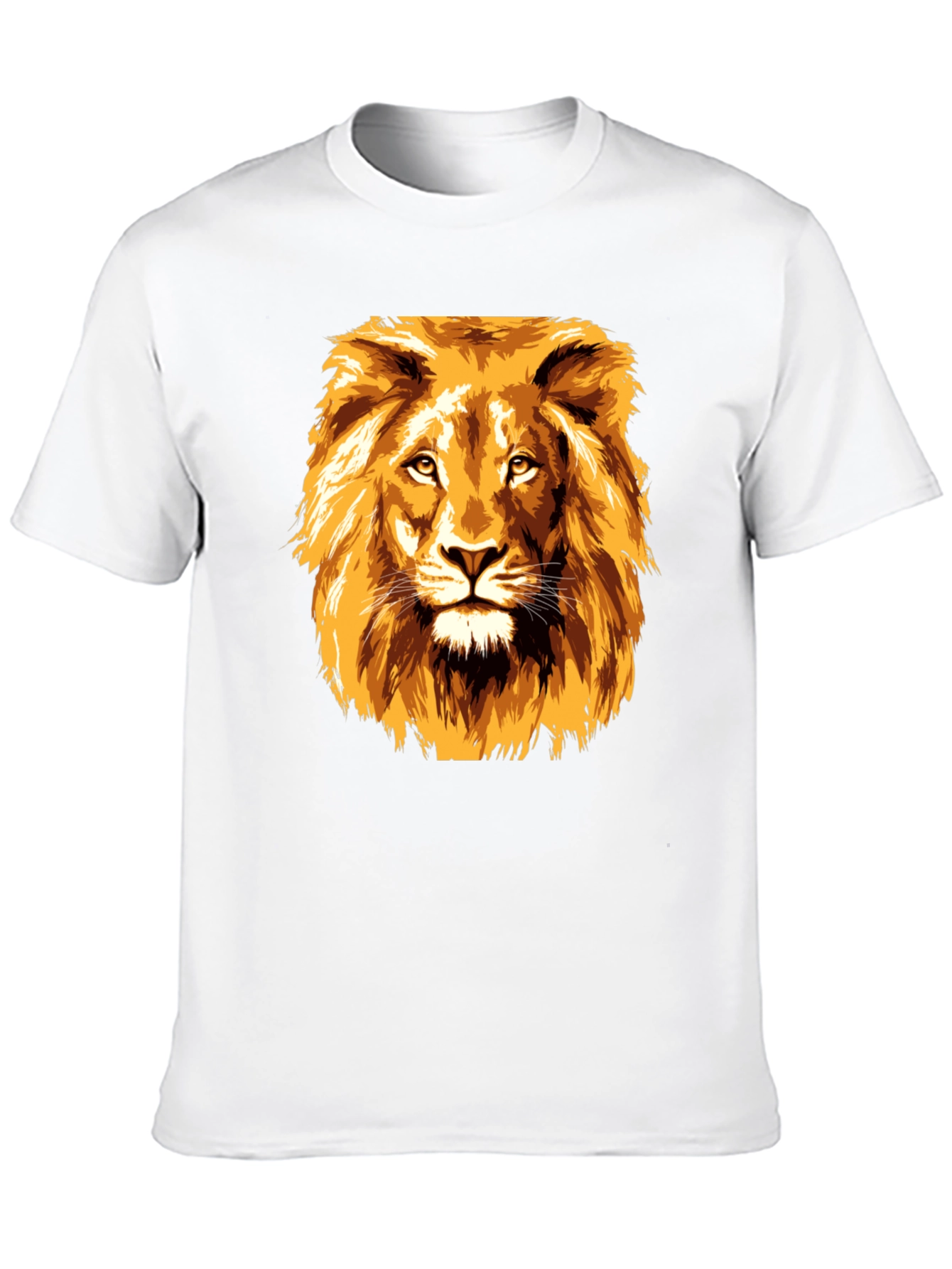 Black Lion Graphic Tee - Bold Animal Print T-Shirt view 10