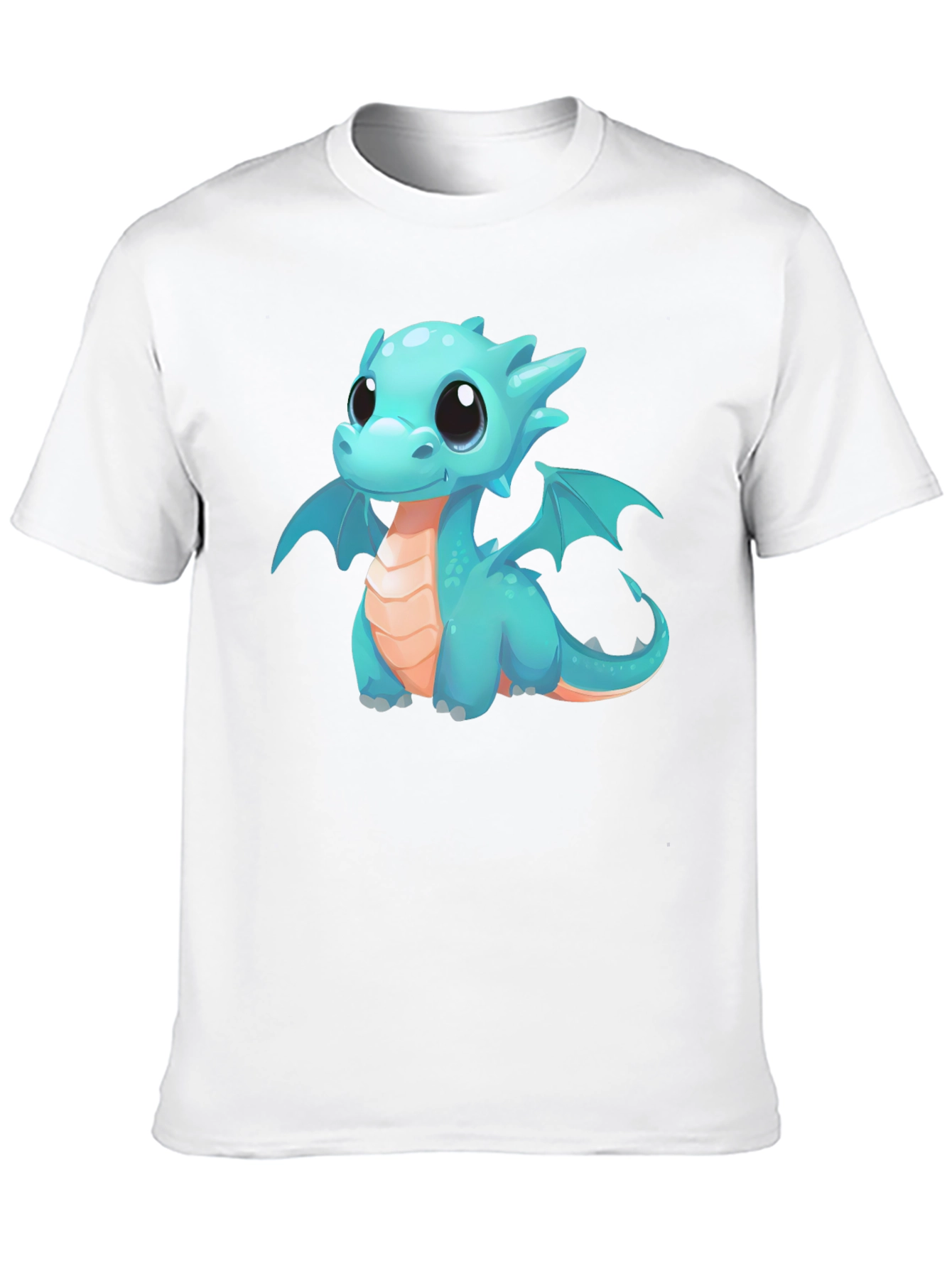 Black Cute Dragon Graphic T-Shirt - Black view 10