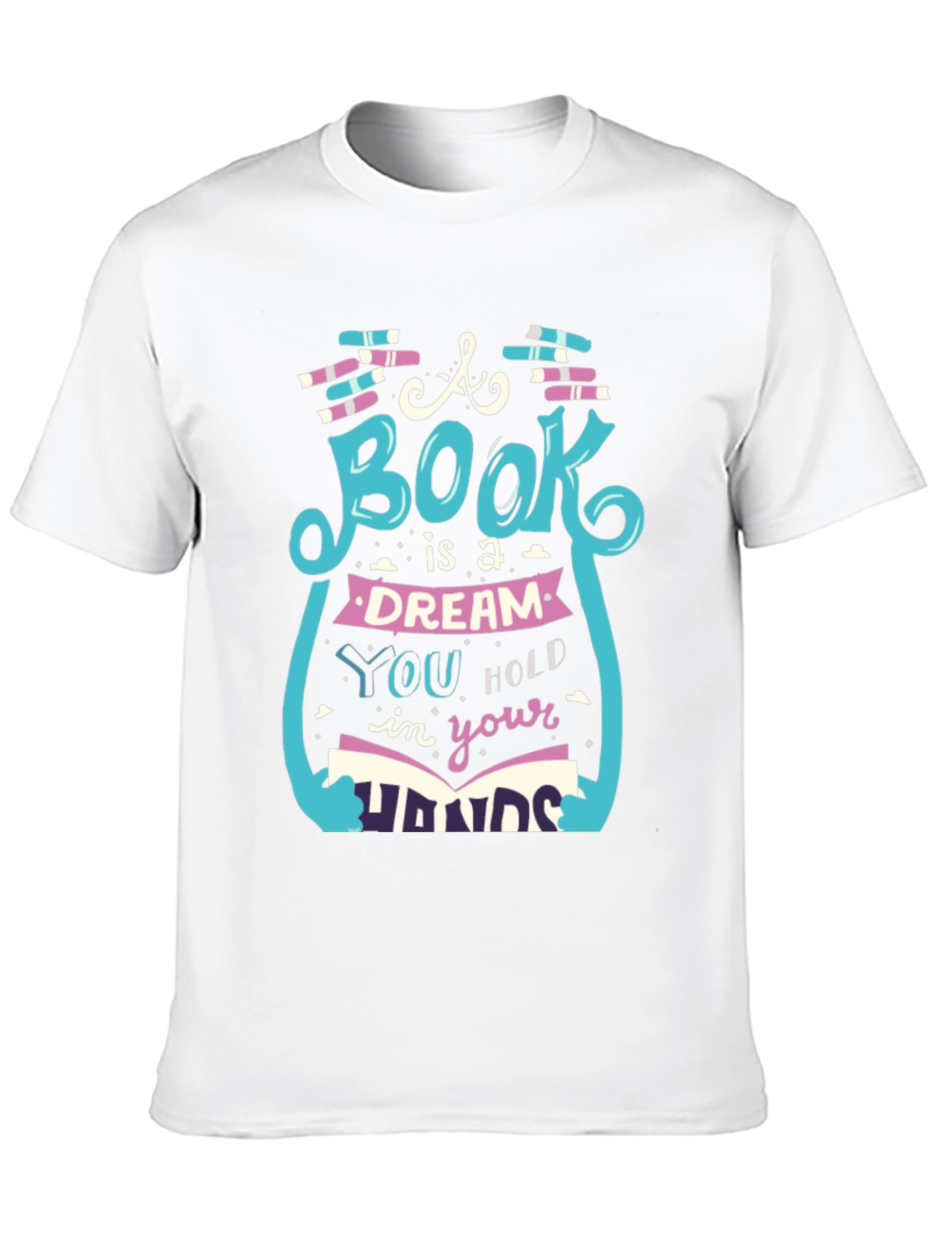 Black Book Lover Graphic Tee - 'A Book is a Dream' Unisex Shirt view 10