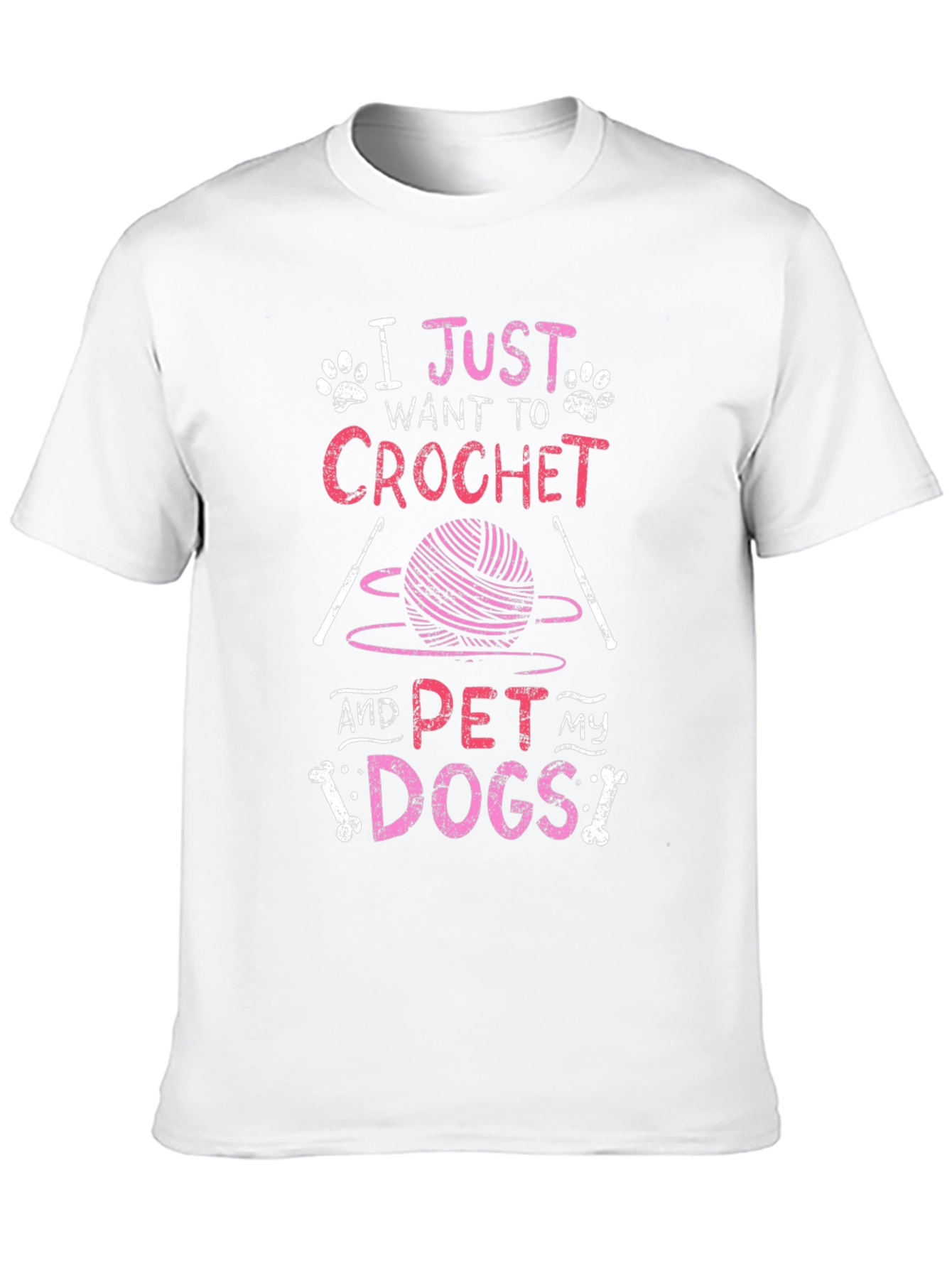 Black Crochet and Dogs T-Shirt view 10