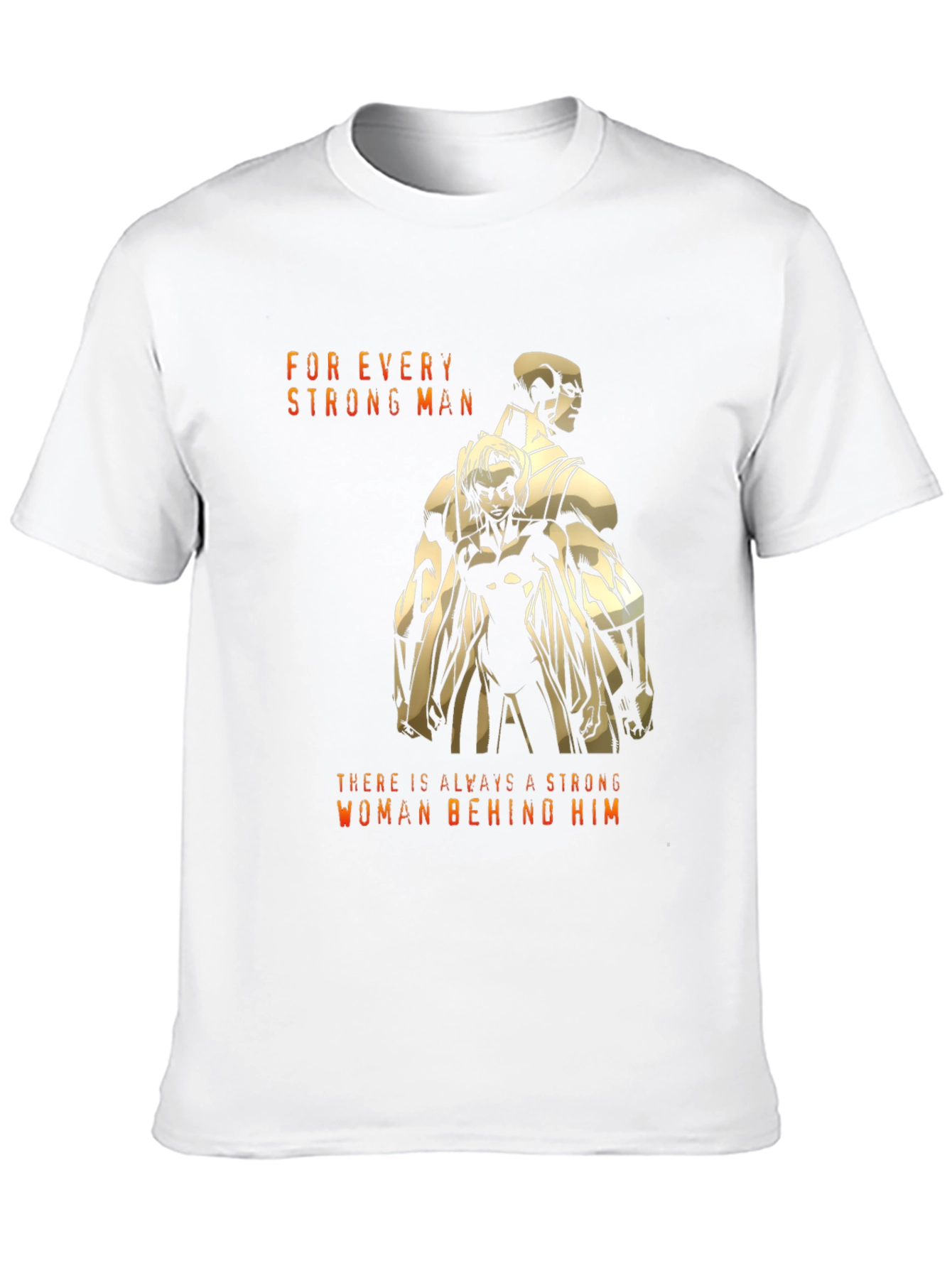 Black Strong Man/Woman Graphic T-Shirt view 10