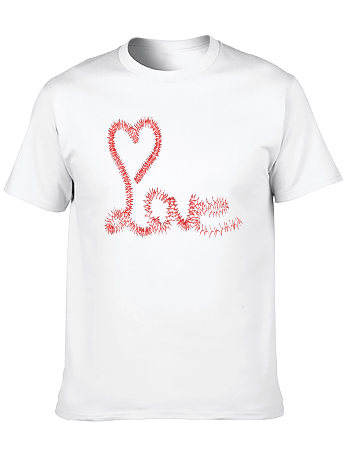 Black Love Heart Graphic Black T-Shirt view 10