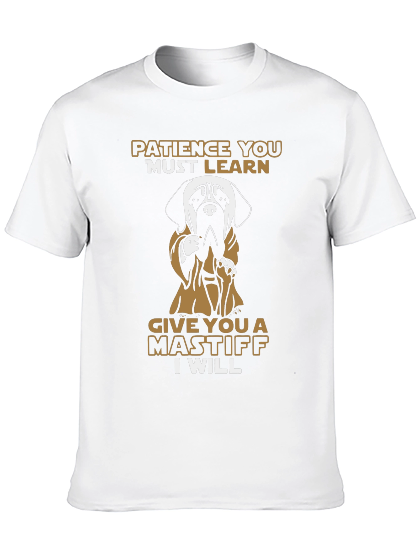 Black Patience Mastiff Graphic Tee - Black view 10