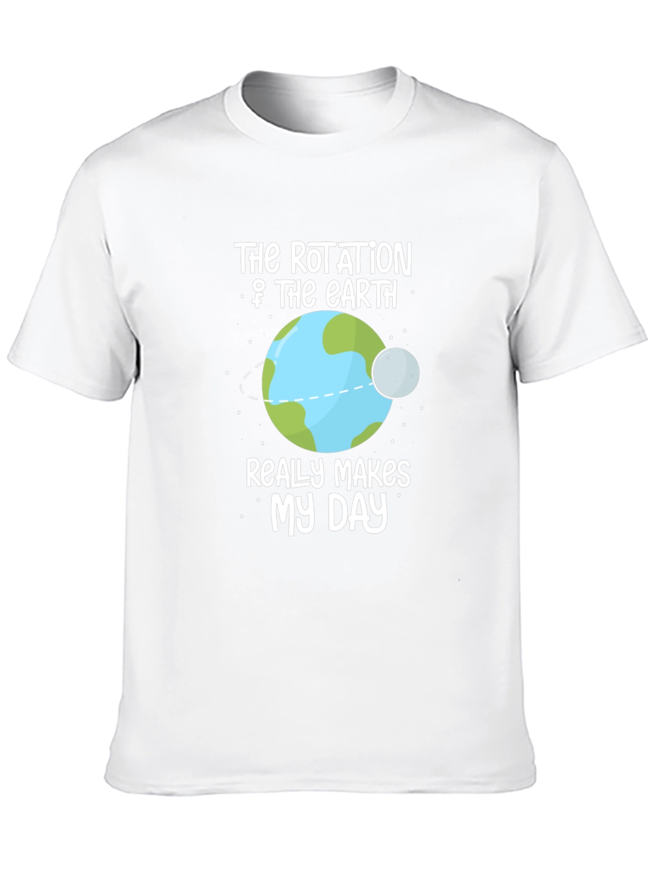 Black Rotation of Earth Graphic T-Shirt view 10