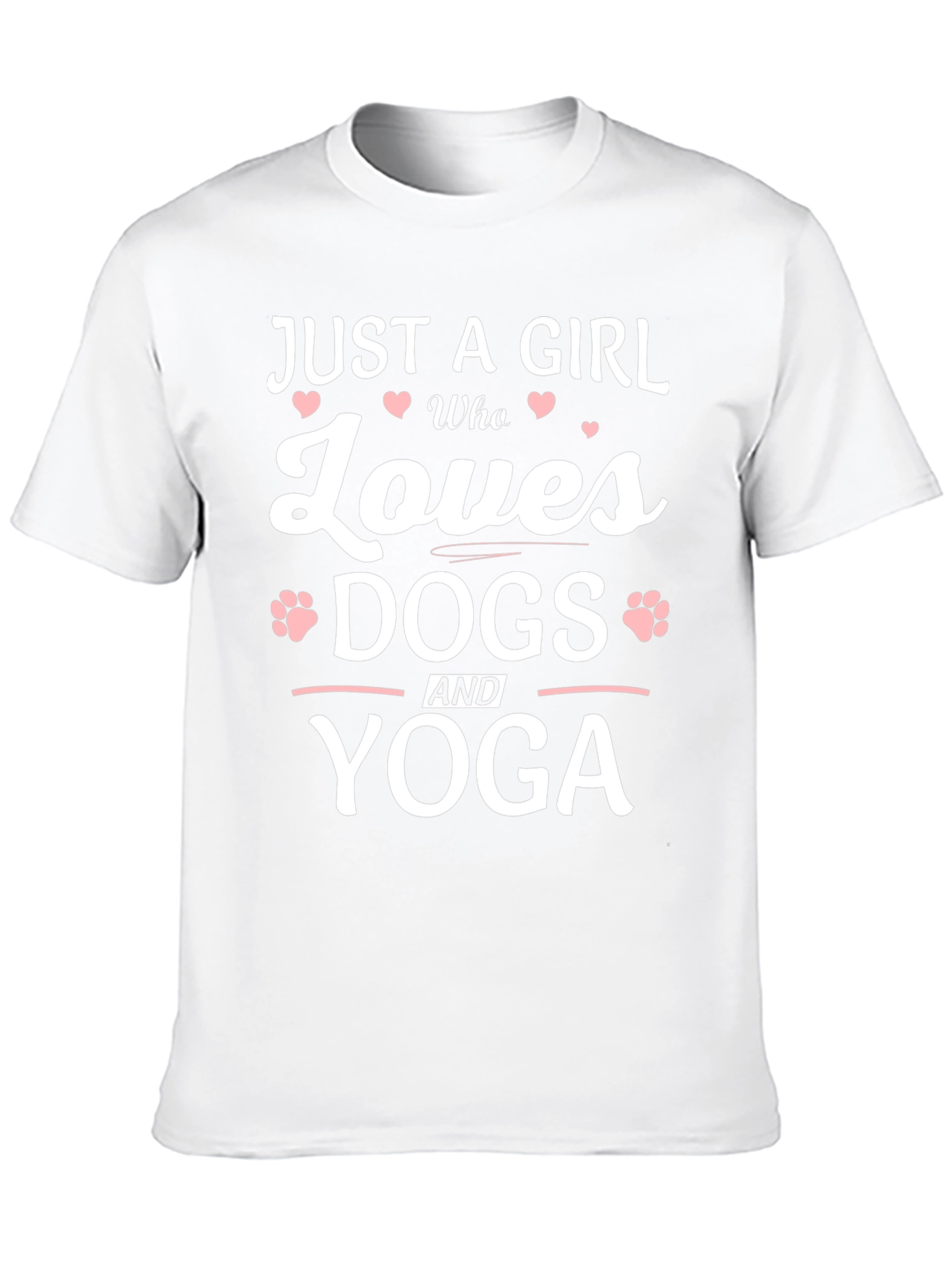 Black Just a Girl Who Loves Dogs and Yoga T-Shirt view 10
