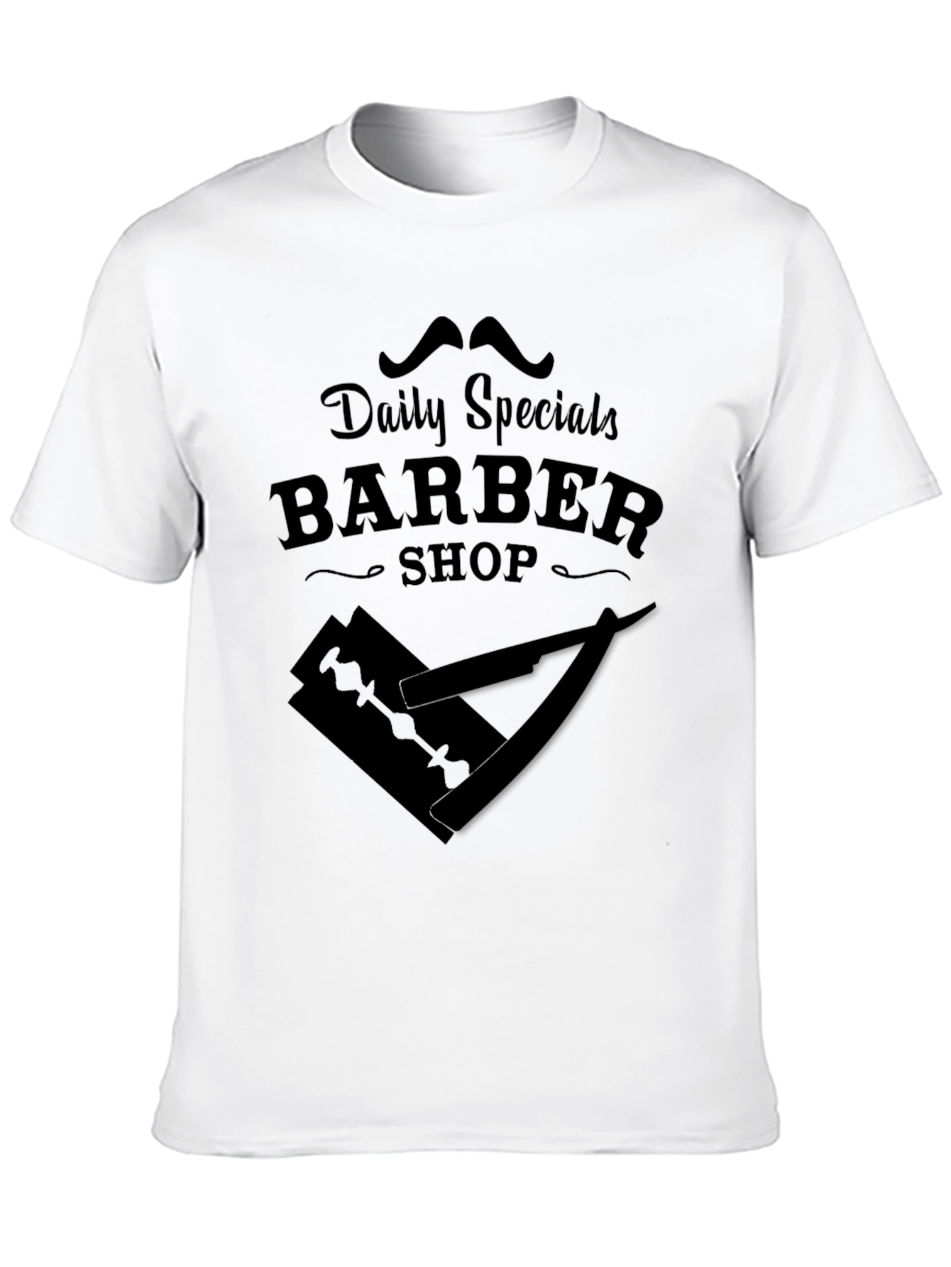 Barber Shop Daily Specials Graphic T-Shirt - Black - 10