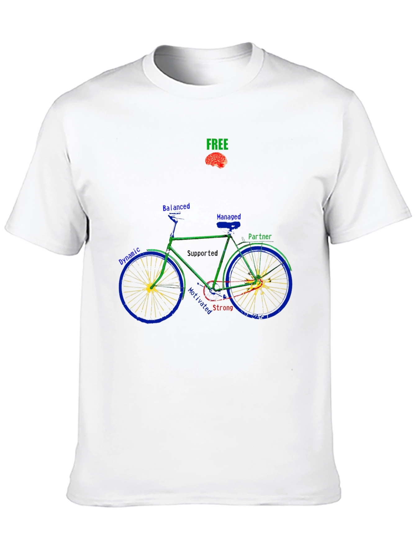 Black Unique Bike Graphic T-Shirt - Thoughtful Design view 10