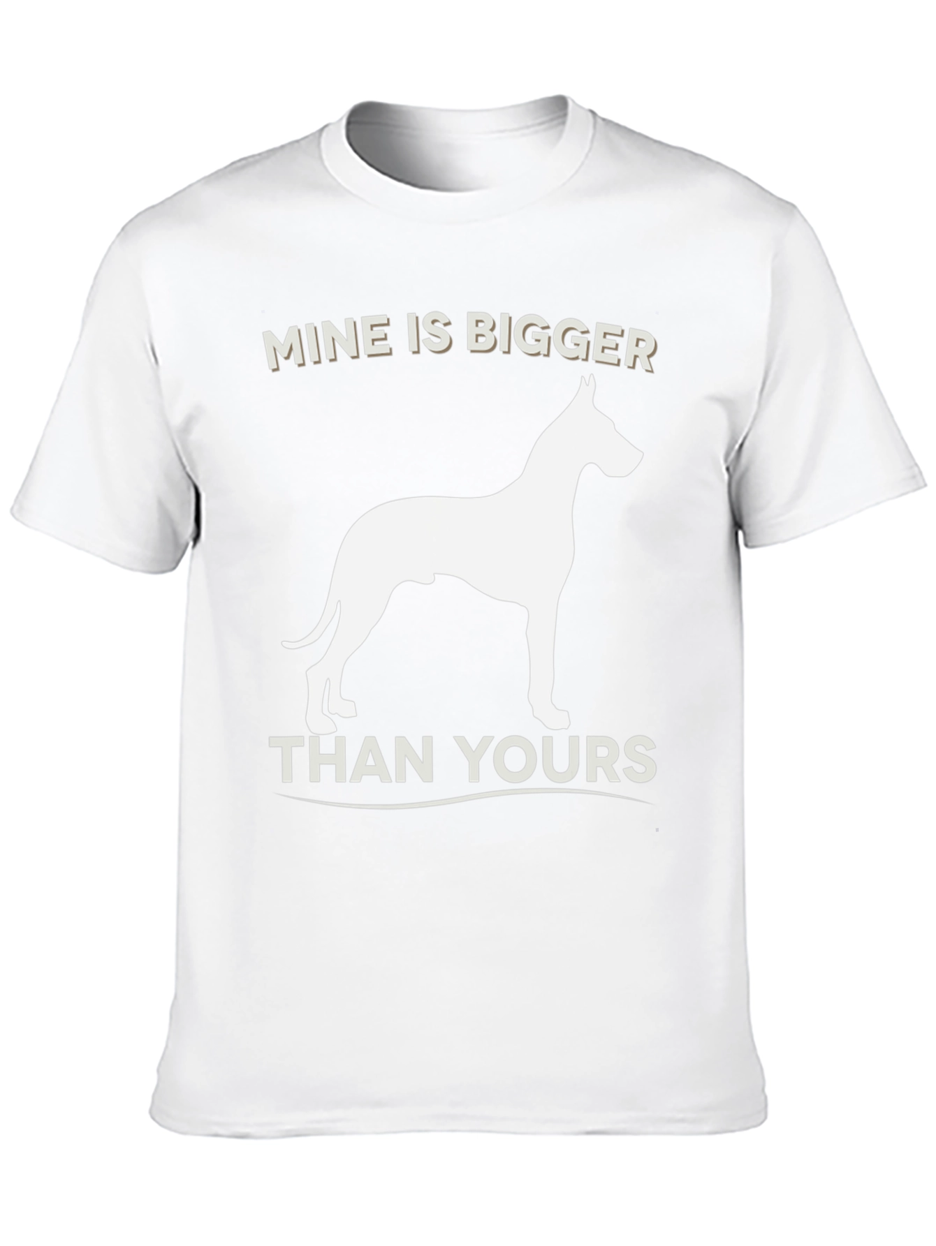 Black Mine Is Bigger Dog Graphic T-Shirt view 10