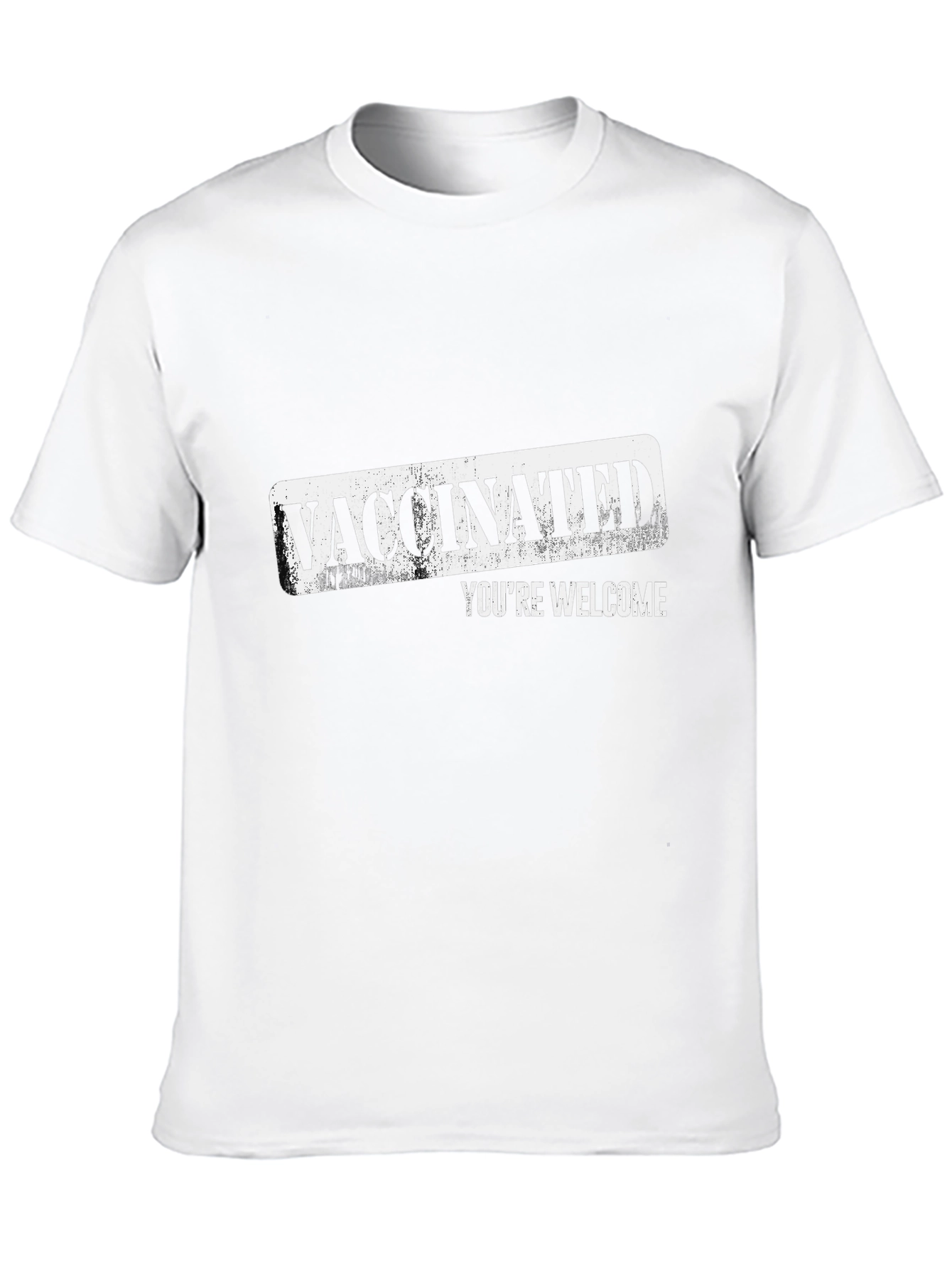 Black Vaccinated You're Welcome Graphic T-Shirt view 10