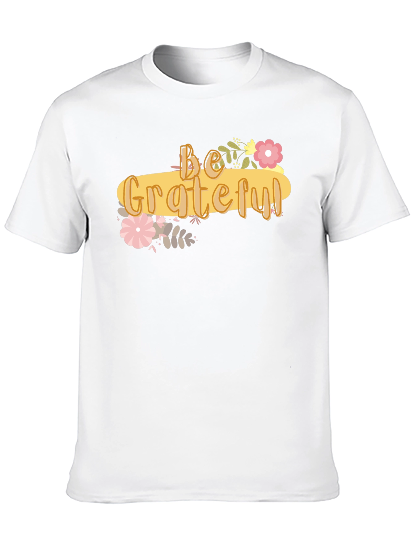 Black Be Grateful Graphic Tee - Soft Cotton Blend Shirt view 10