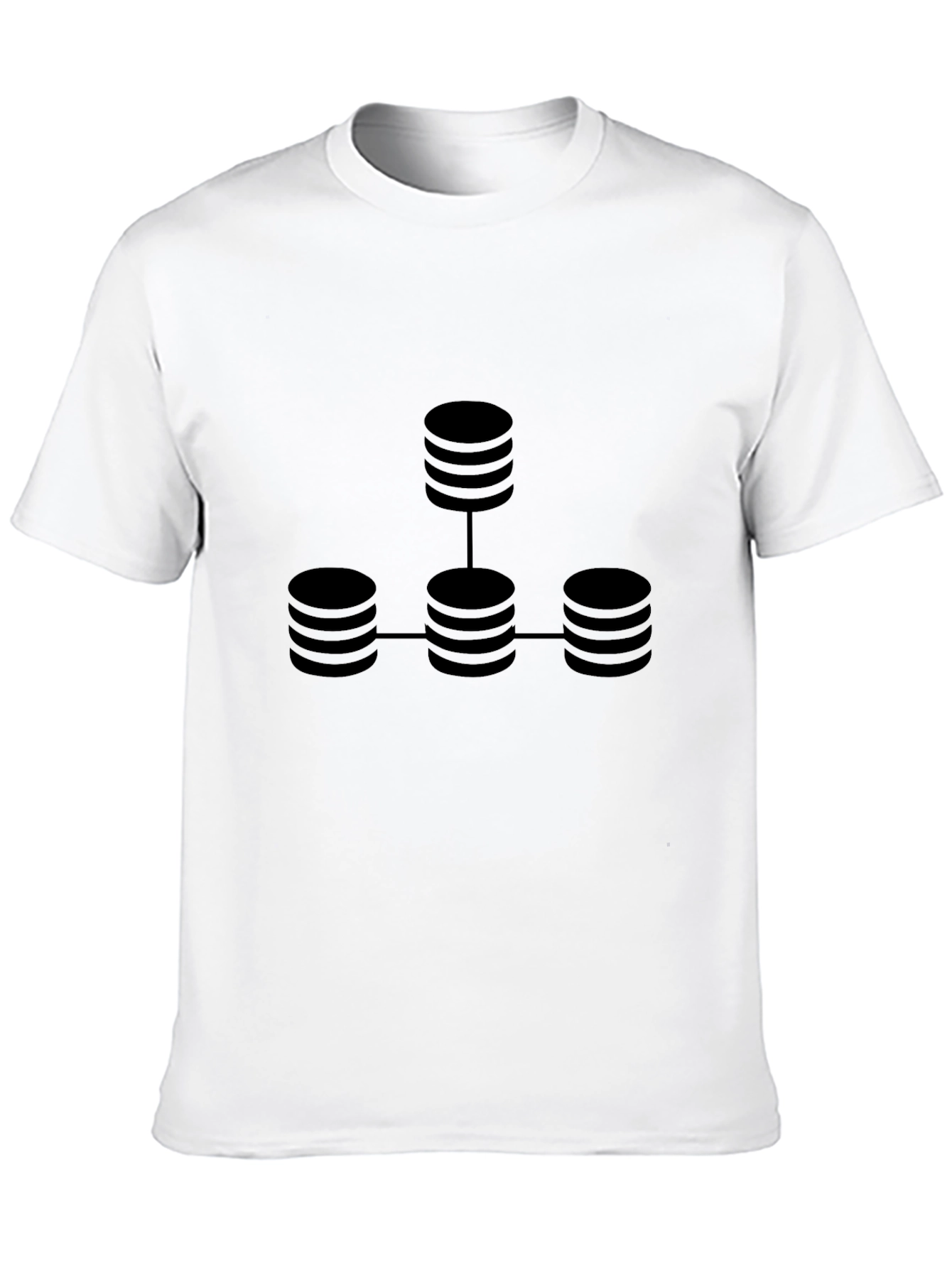 Black Database Network Black T-Shirt view 10