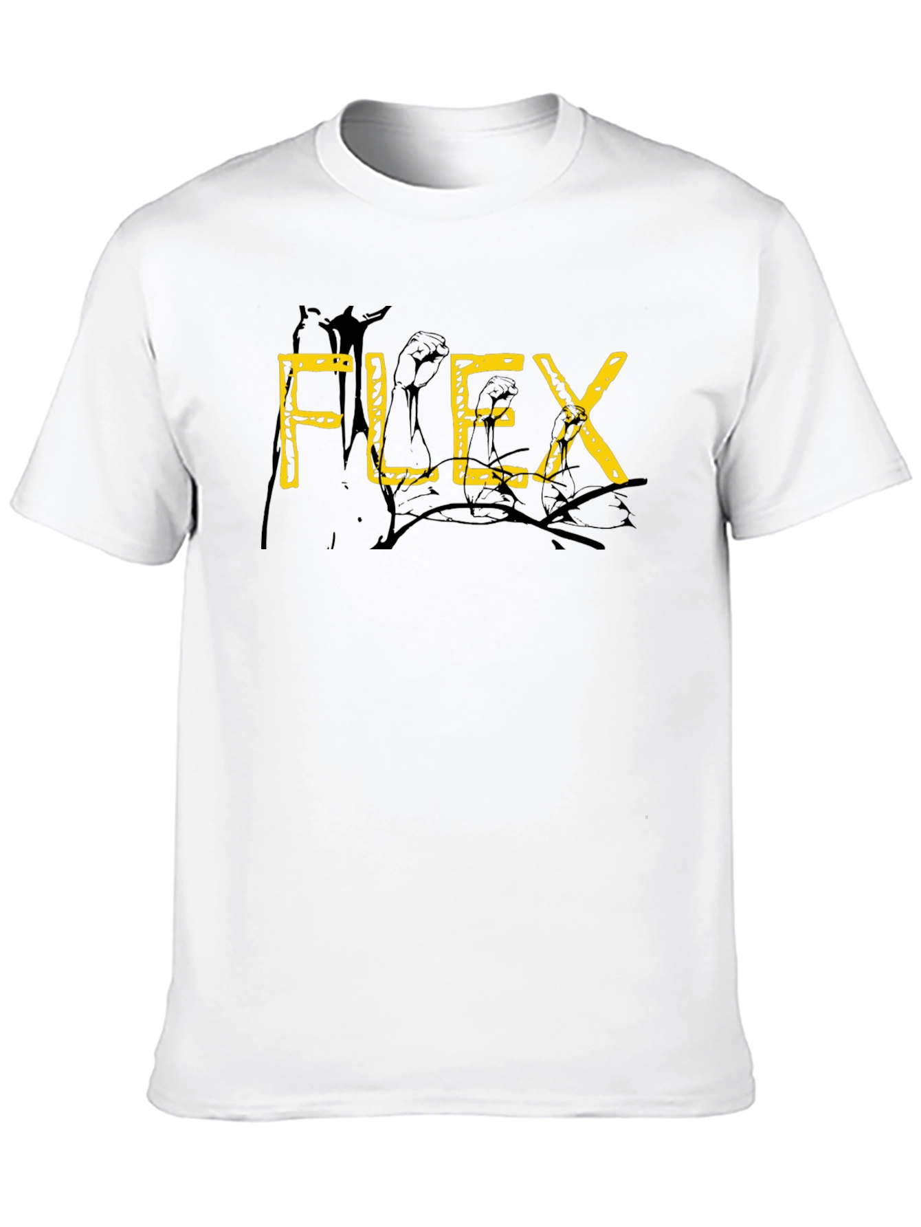 Black FLEX Graphic Black T-Shirt view 10