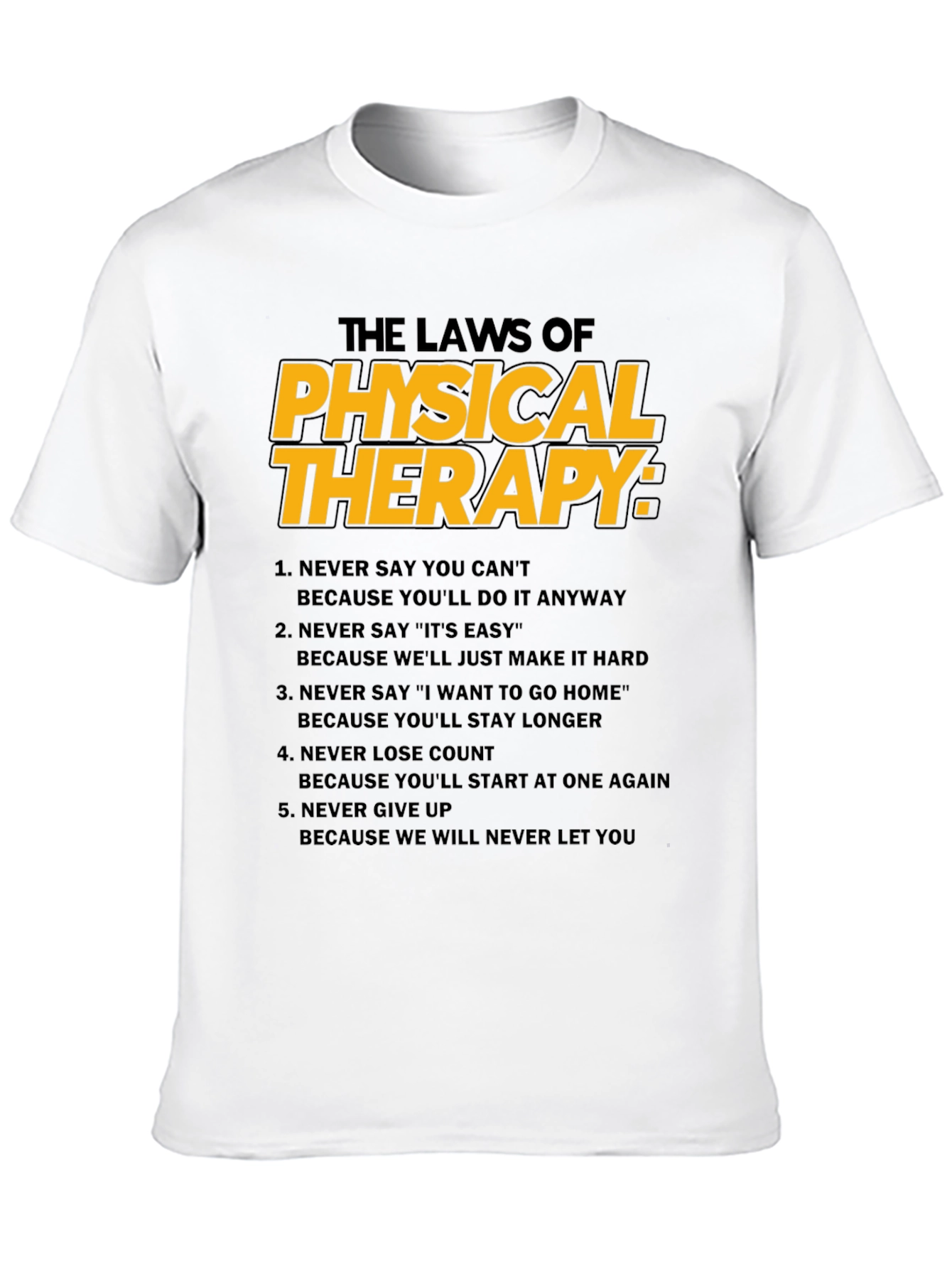 Black The Laws of Physical Therapy T-Shirt view 10