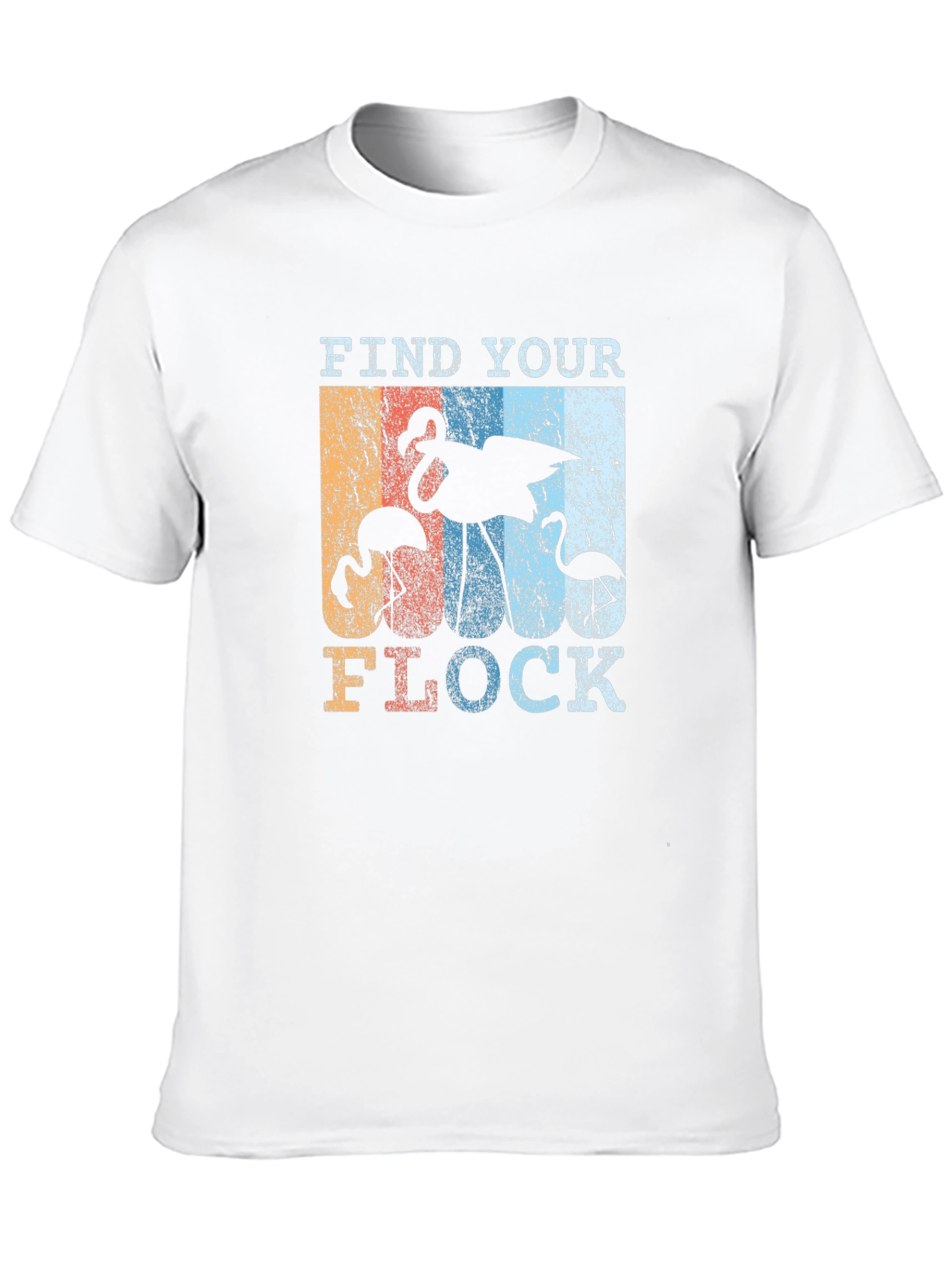 Black Find Your Flock Retro Graphic T-Shirt view 10