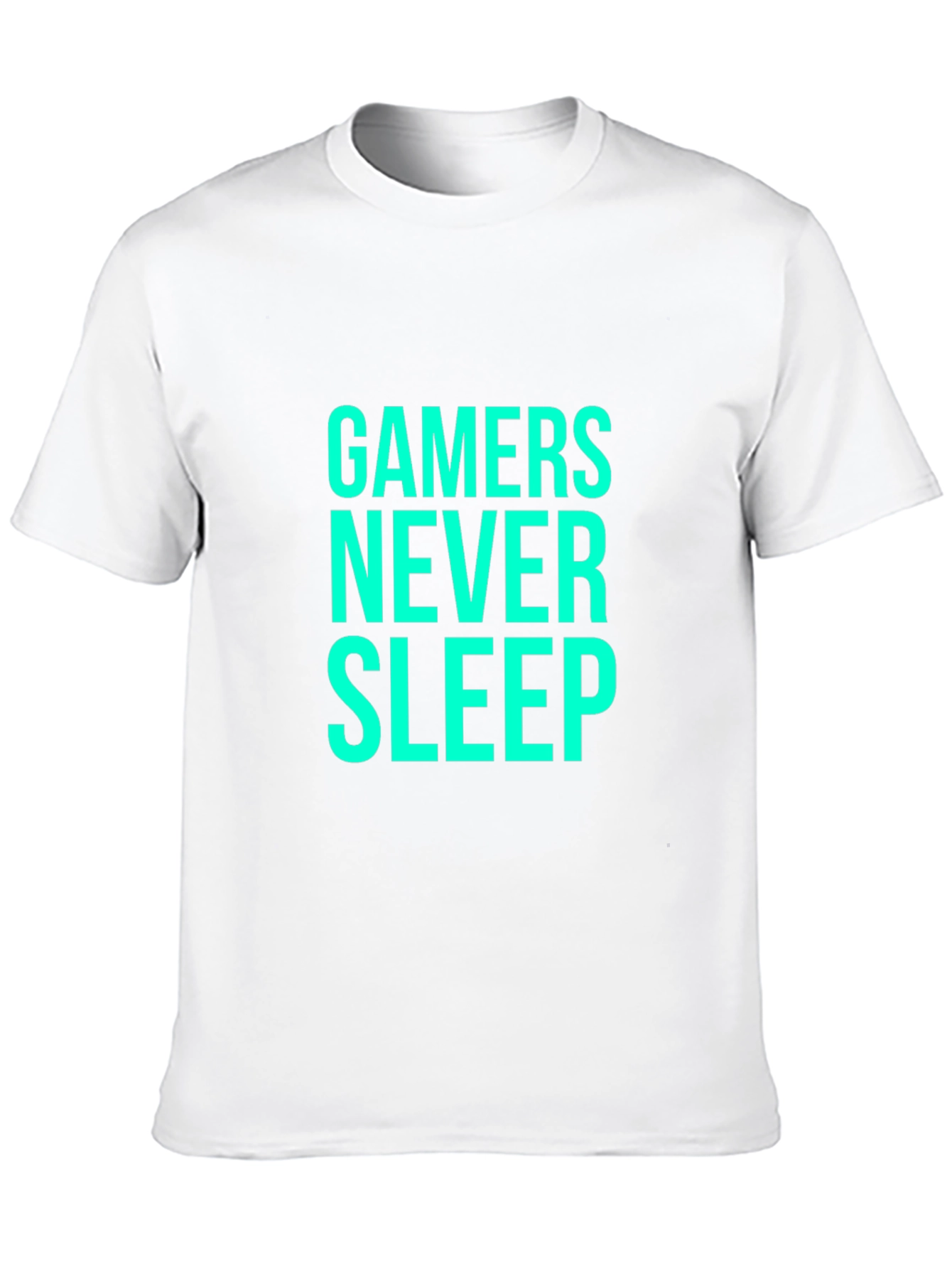 Black Gamers Never Sleep Graphic Tee view 10